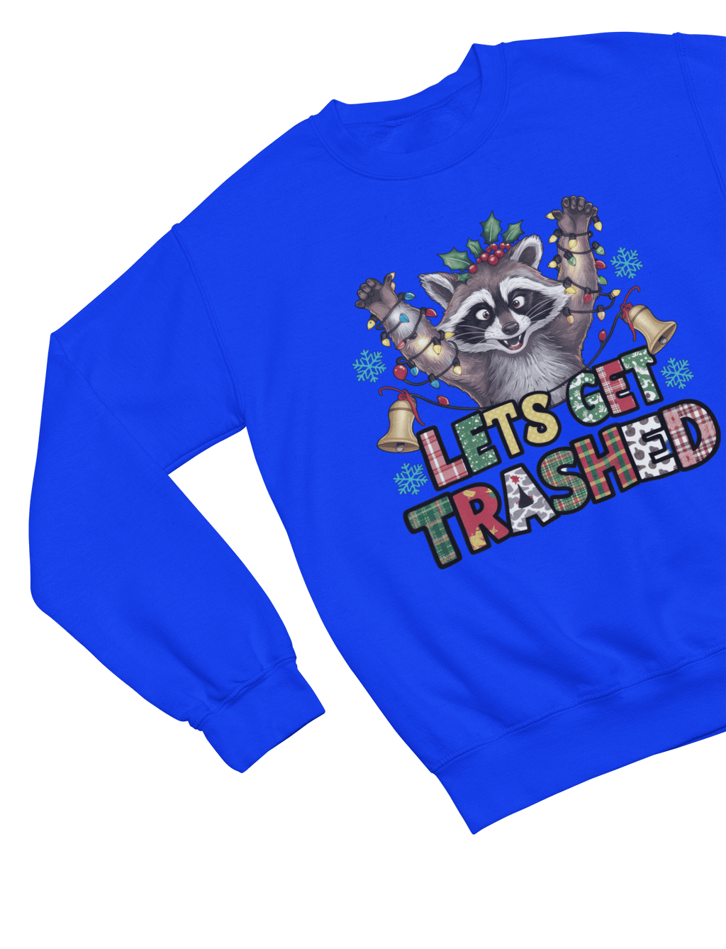 Beast and Beauty Sweatshirt / 3XL (Adult) / Blue Let’s Get Trashed Raccoon Christmas Sweatshirt – Funny Xmas Jumper