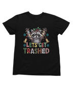 Let’s Get Trashed Raccoon Christmas Sweatshirt – Funny Xmas Jumper T-Shirt / 3XL (Adult) / Black gift_idea unique_gift personalised_gift