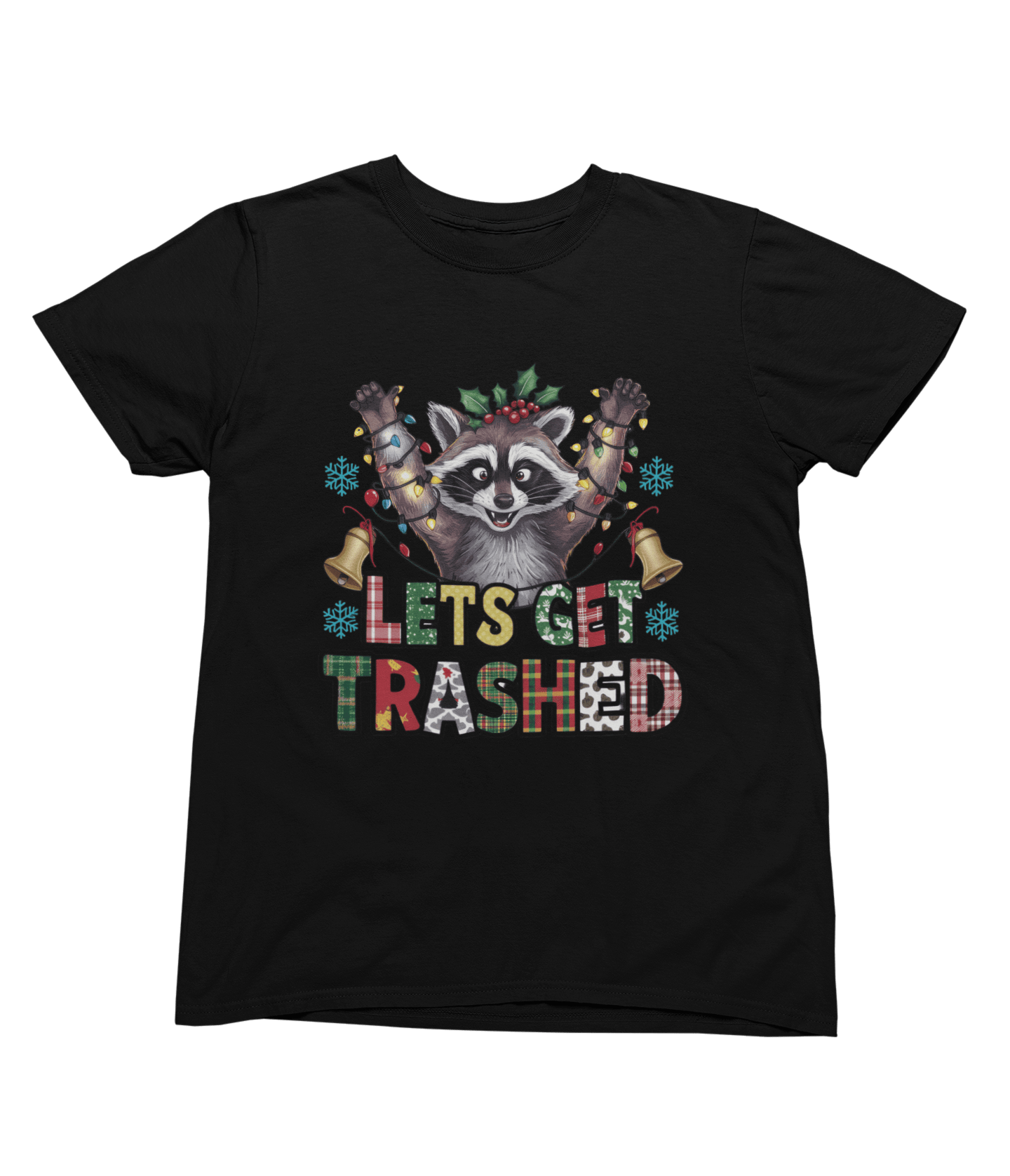 Beast and Beauty T-Shirt / 3XL (Adult) / Black Let’s Get Trashed Raccoon Christmas Sweatshirt – Funny Xmas Jumper