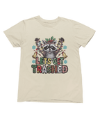 Let’s Get Trashed Raccoon Christmas Sweatshirt – Funny Xmas Jumper T-Shirt / 3XL (Adult) / Beige gift_idea unique_gift personalised_gift
