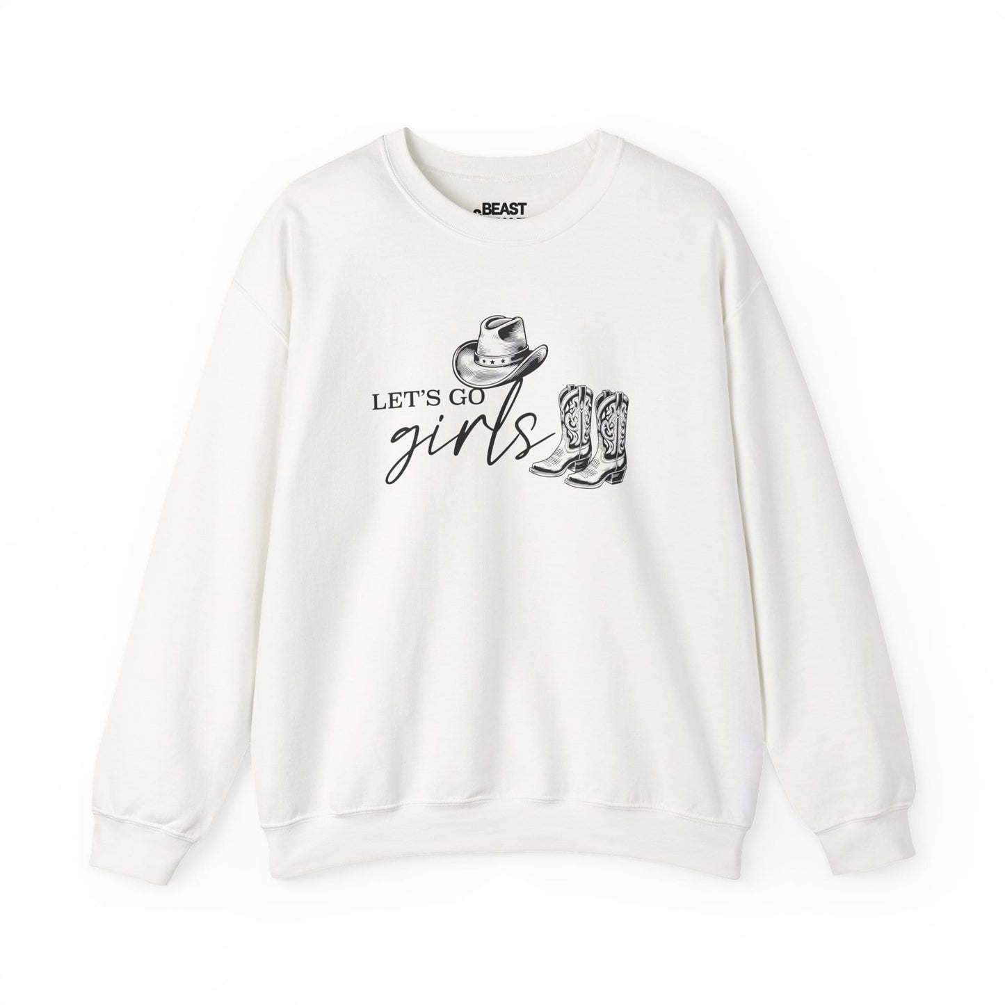 let s go girls cowgirl sweatshirt white sweatshirt uk cowgirl gift idea