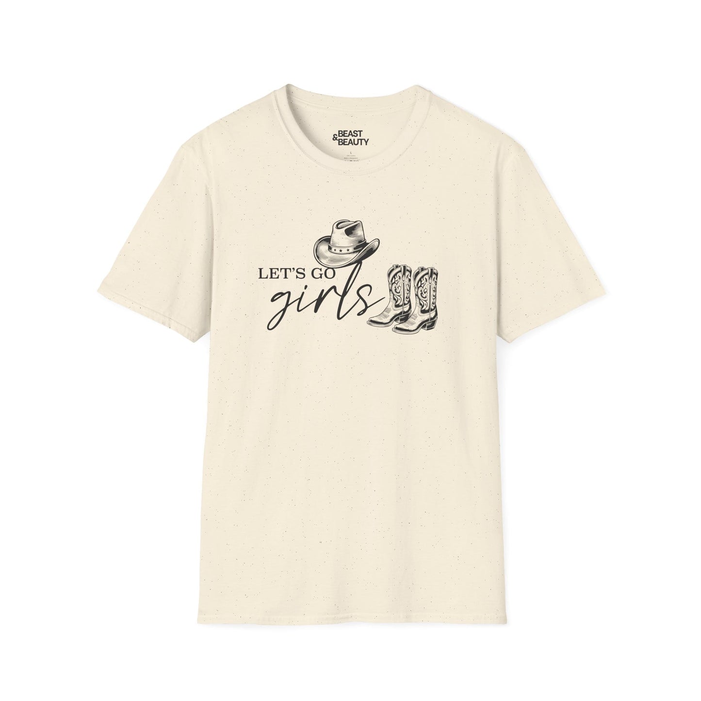 let s go girls cowgirl t-shirt natural t-shirt uk cowgirl gift idea