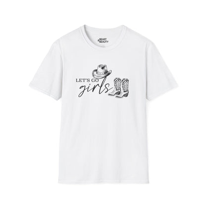 let s go girls cowgirl t-shirt white t-shirt uk cowgirl gift idea