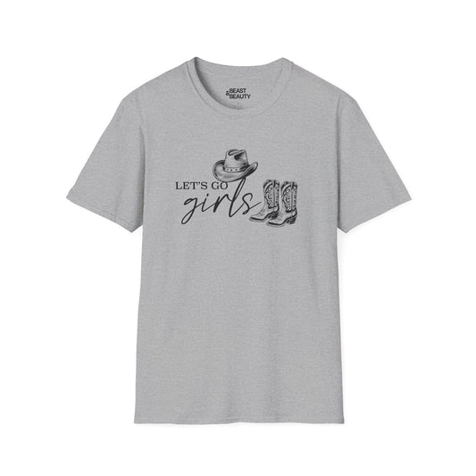 let s go girls cowgirl t-shirt sport grey t-shirt uk cowgirl gift idea