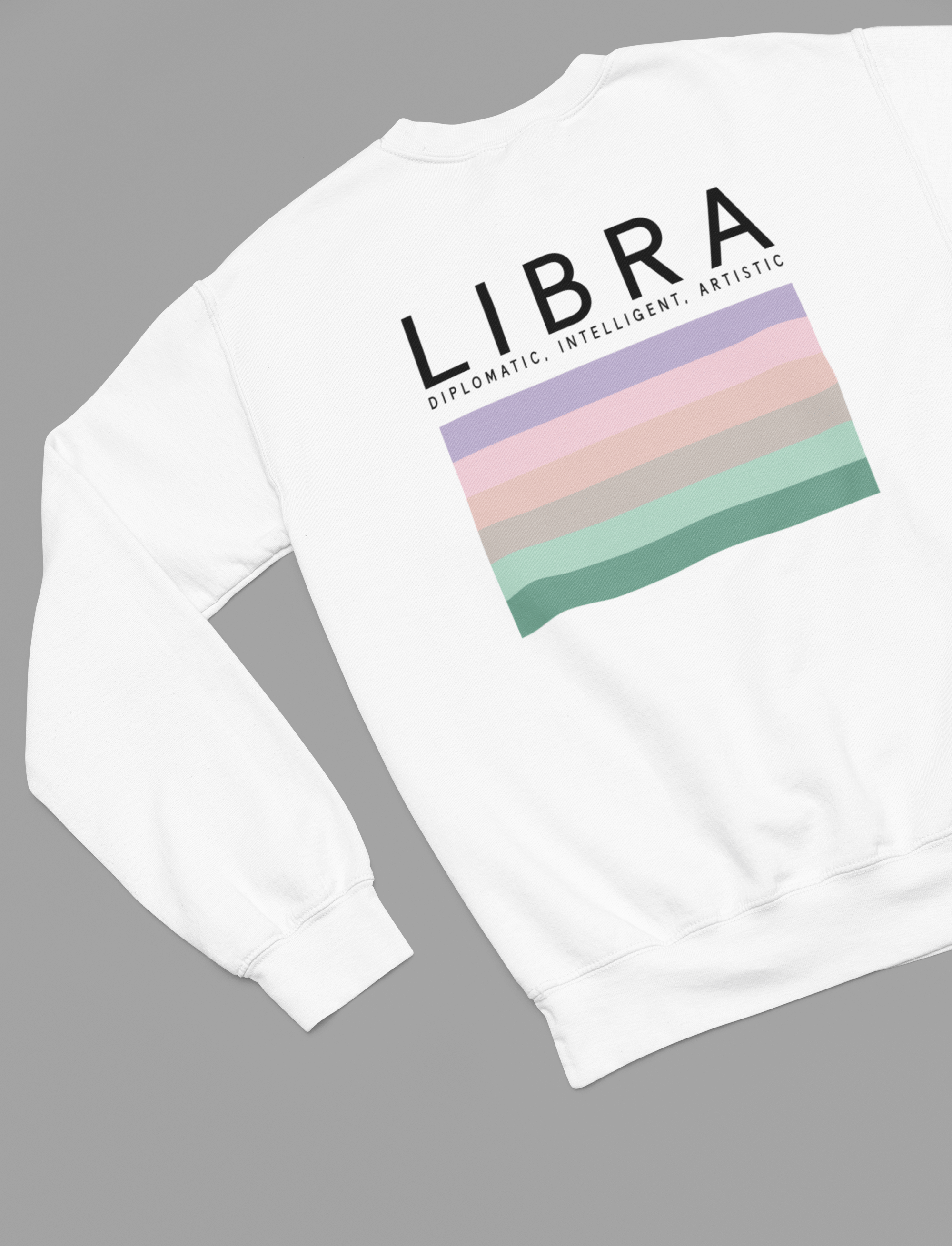 LIBRA Zodiac Colour Palette Sweatshirt gift_idea unique_gift personalised_gift
