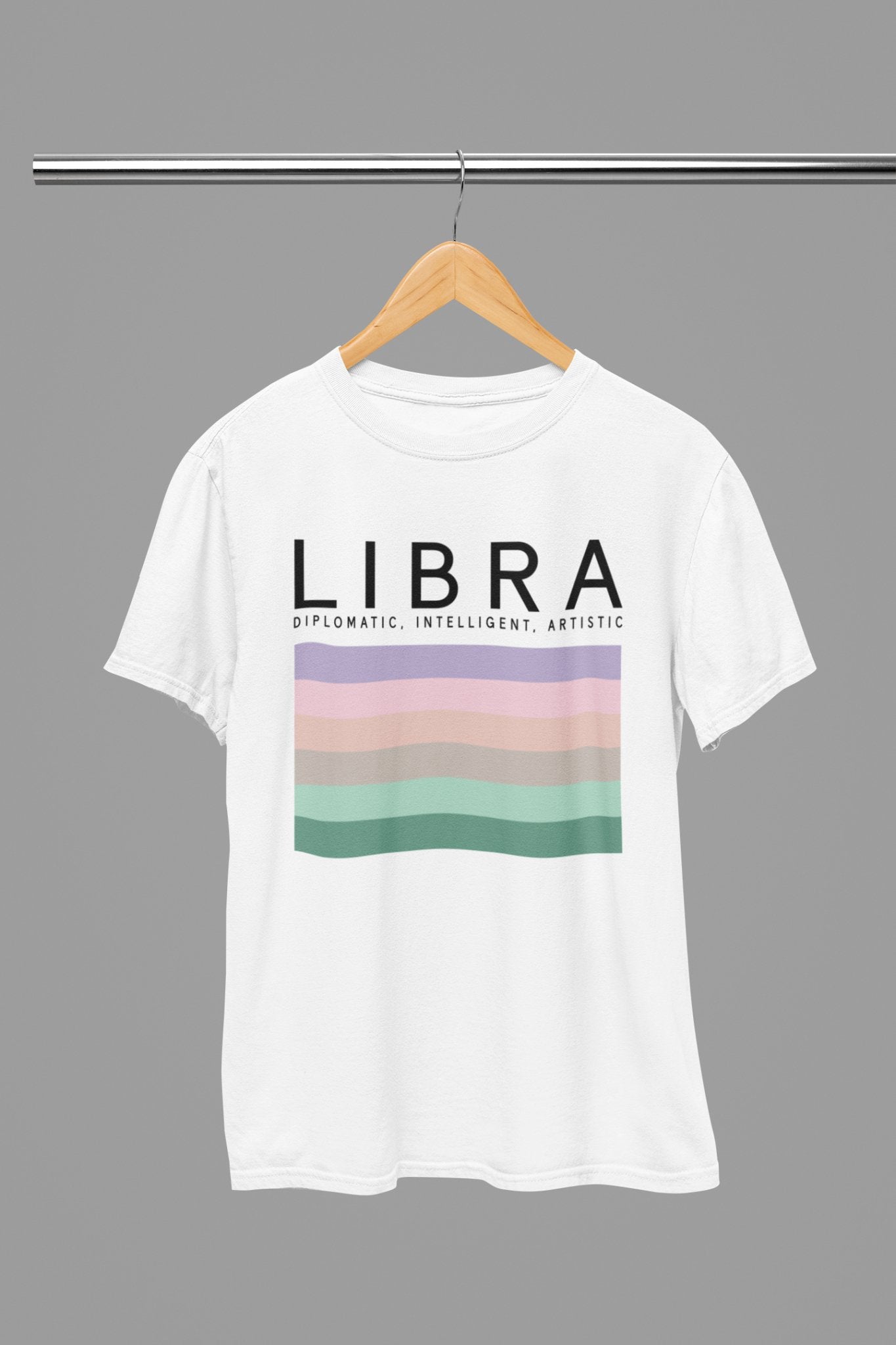 Libra Zodiac Colour Palette T-Shirt - Beast & Beauty Clothing LTD - Zodiac T-Shirt - small - 