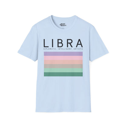 Libra Zodiac Graphic T-Shirt Light Blue / S gift_idea unique_gift personalised_gift
