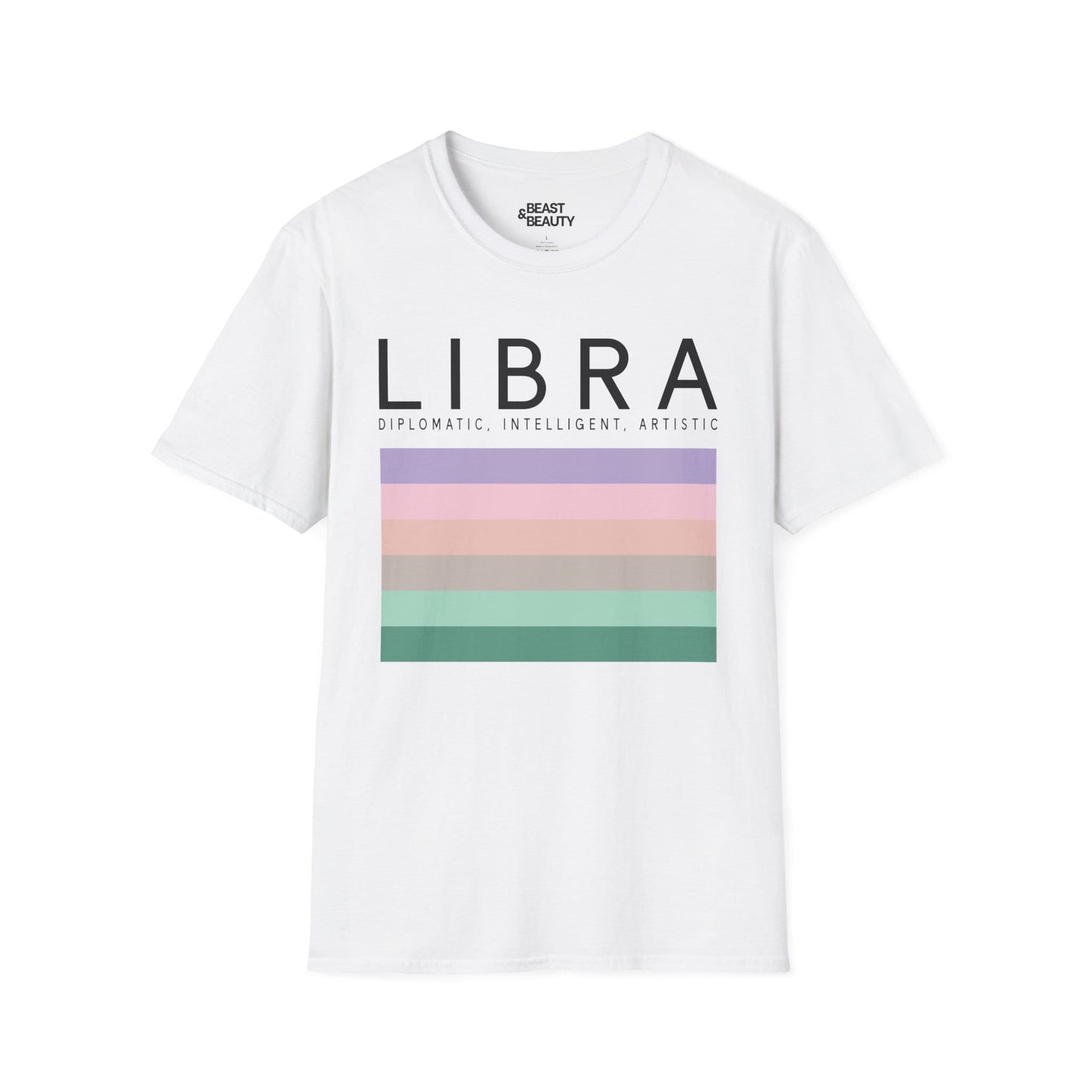 Libra Zodiac Graphic T-Shirt White / S gift_idea unique_gift personalised_gift