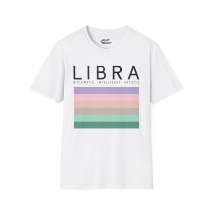Libra Zodiac Graphic T-Shirt White / S gift_idea unique_gift personalised_gift