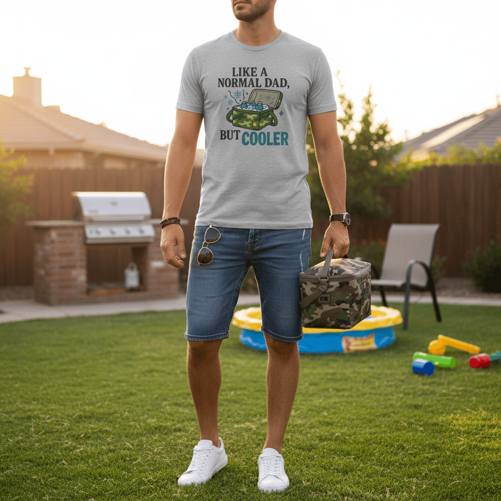 Like A Normal Dad, But Cooler T-Shirt gift_idea unique_gift personalised_gift