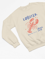 Lobster Lover Club Sweatshirt | Unisex Retro Beach Graphic S (Adult) / Sweatshirt gift_idea unique_gift personalised_gift