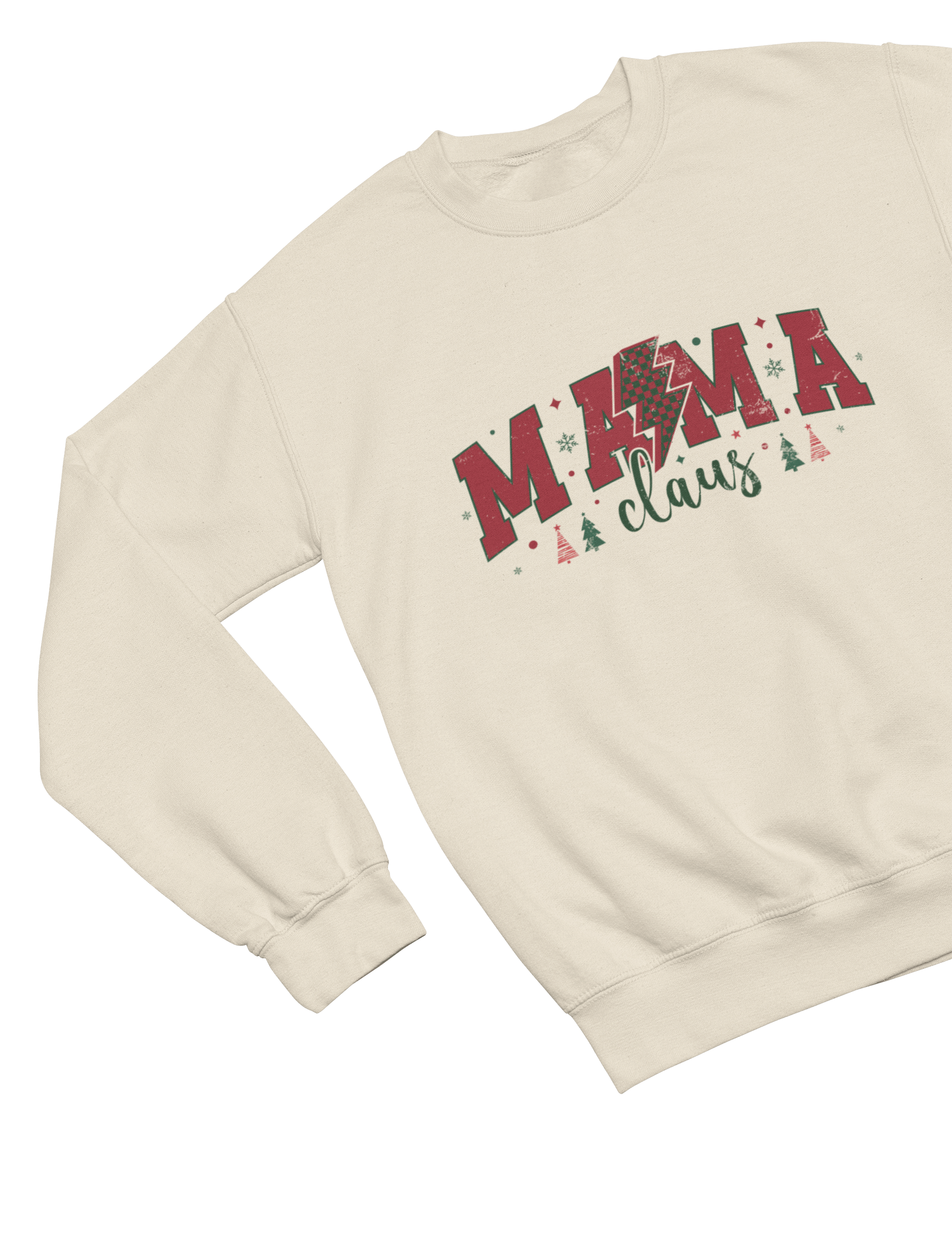 Beast and Beauty Sweatshirt / 3XL (Adult) / Beige Mama Claus Christmas Sweatshirt – Festive Mum Xmas Jumper UK