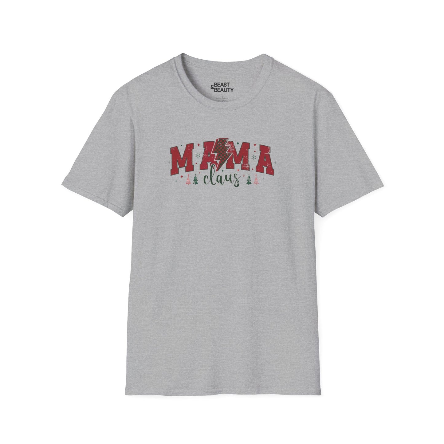 mama claus christmas t-shirt sport grey t-shirt uk Christmas gift idea