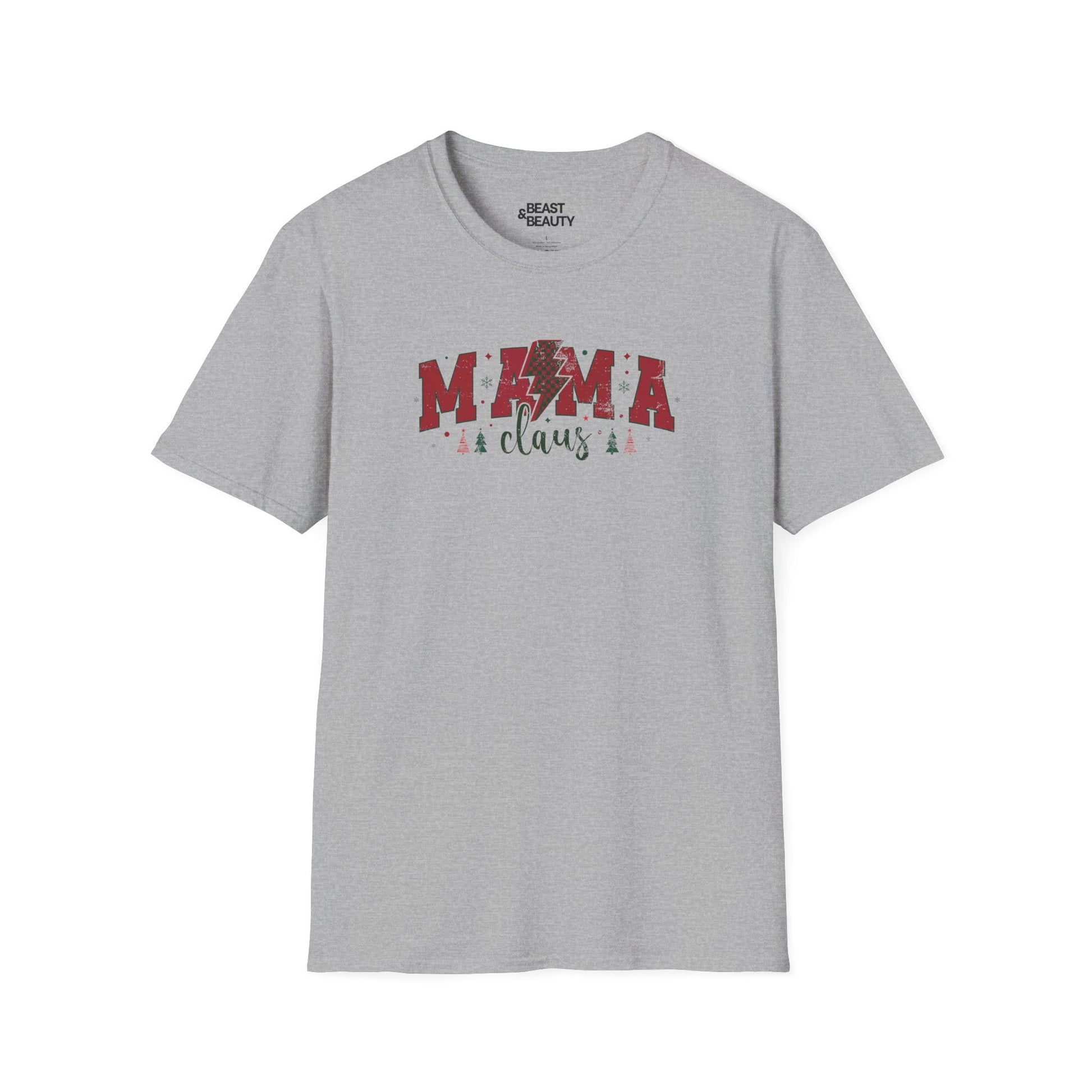 mama claus christmas t-shirt sport grey t-shirt uk Christmas gift idea