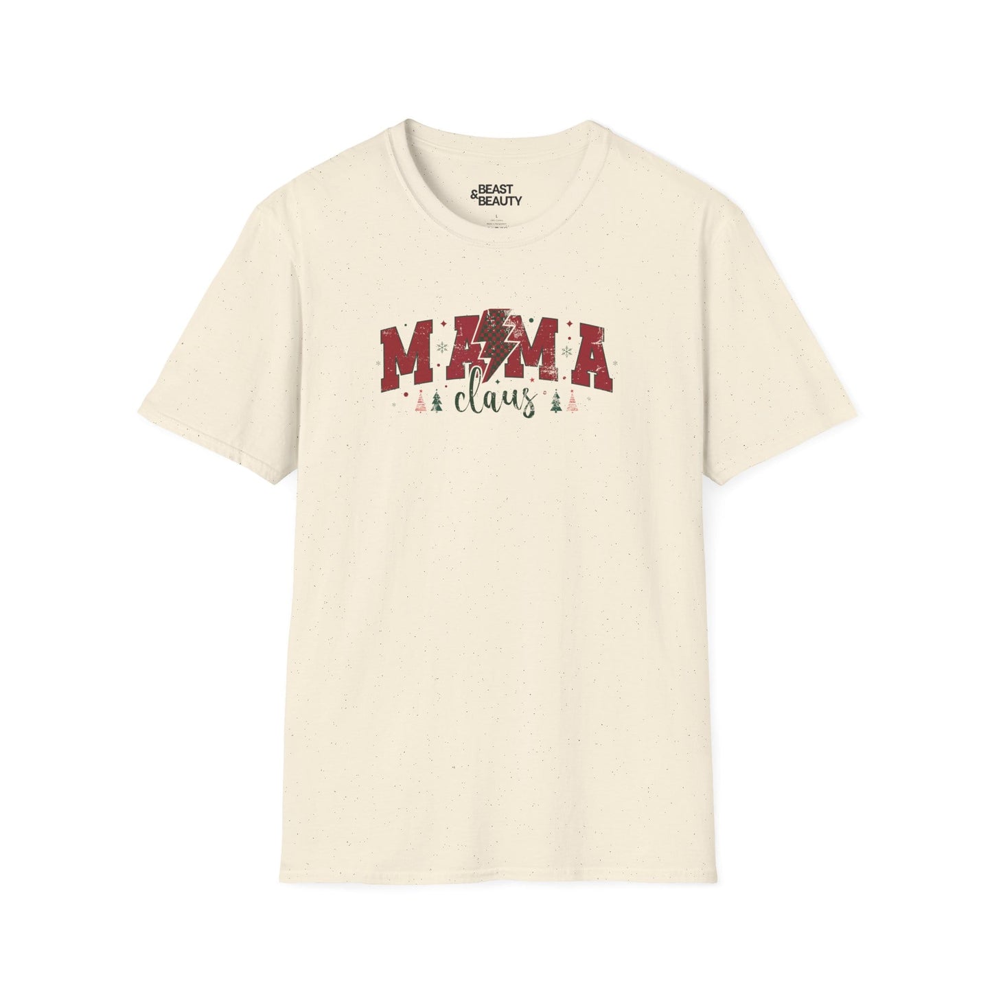 mama claus christmas t-shirt natural t-shirt uk Christmas gift idea