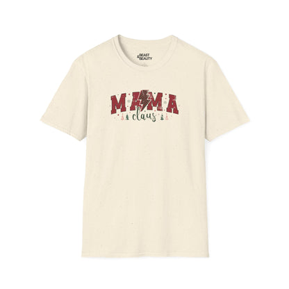 mama claus christmas t-shirt natural t-shirt uk Christmas gift idea