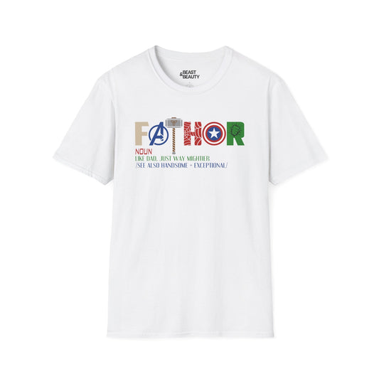 marvel inspired father t-shirt white t-shirt uk Father's Day gift idea