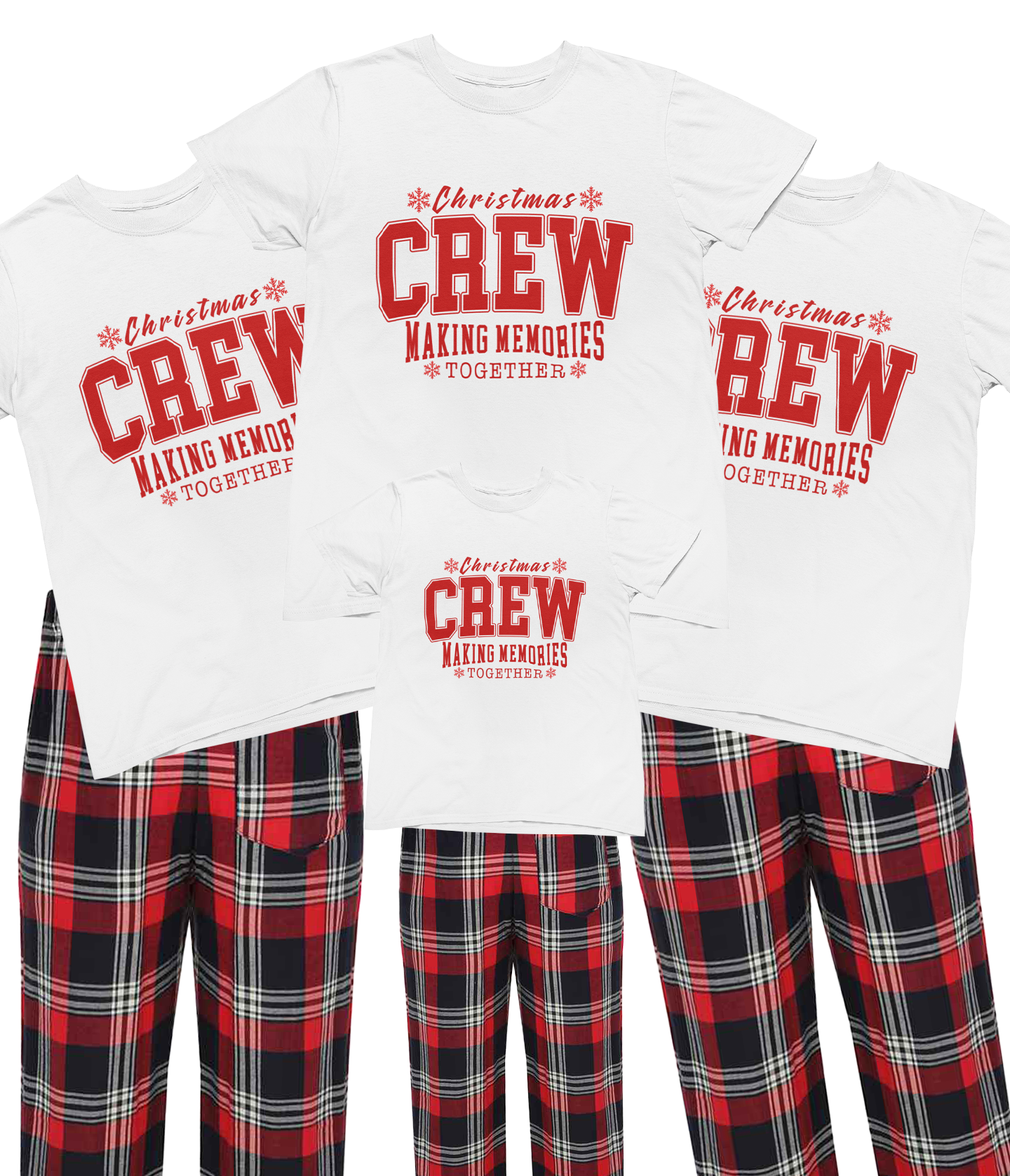 Family Matching Christmas Pyjamas – Xmas Crew PJs Baby to Adult