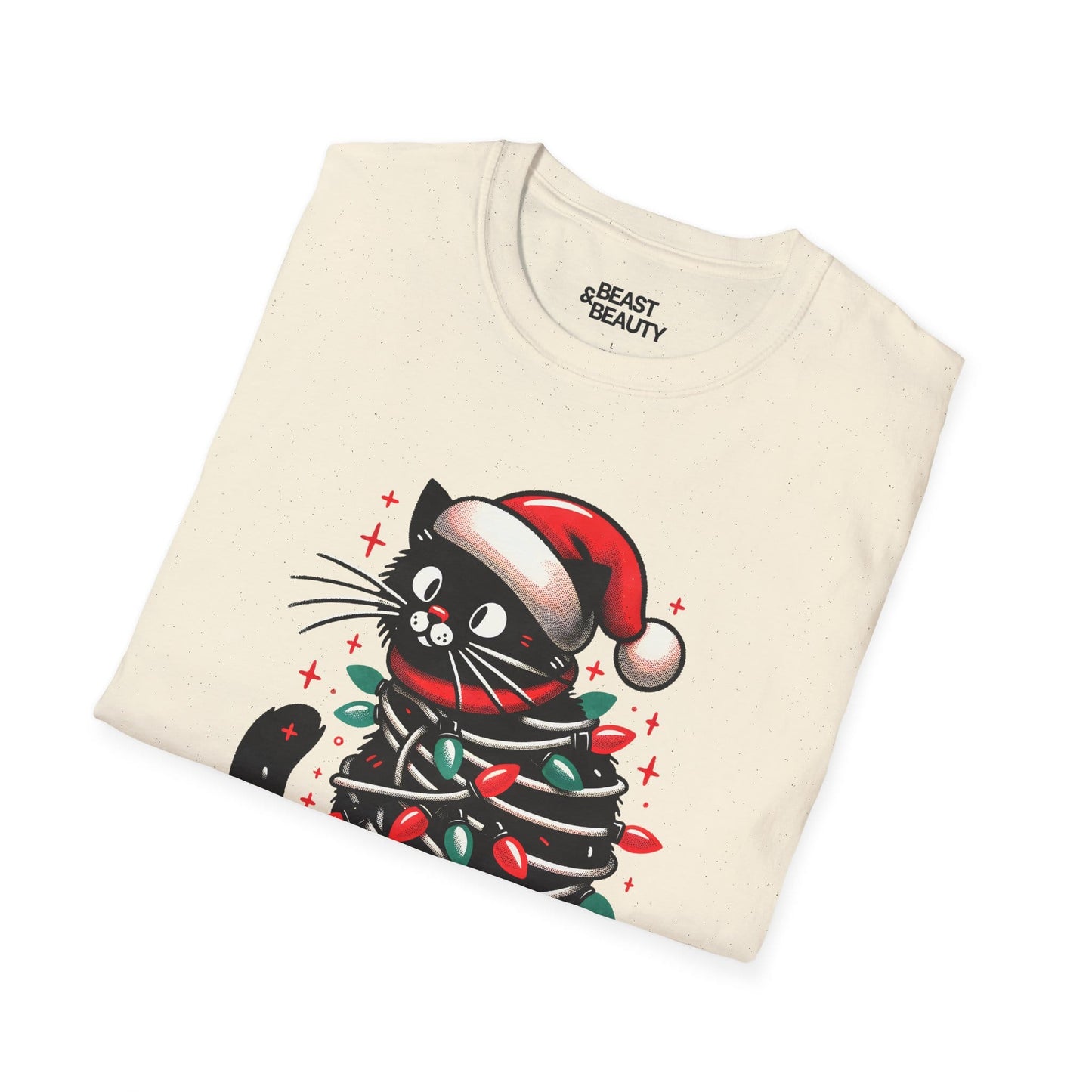 meowy christmas cat t-shirt t-shirt uk Christmas gift idea image 6