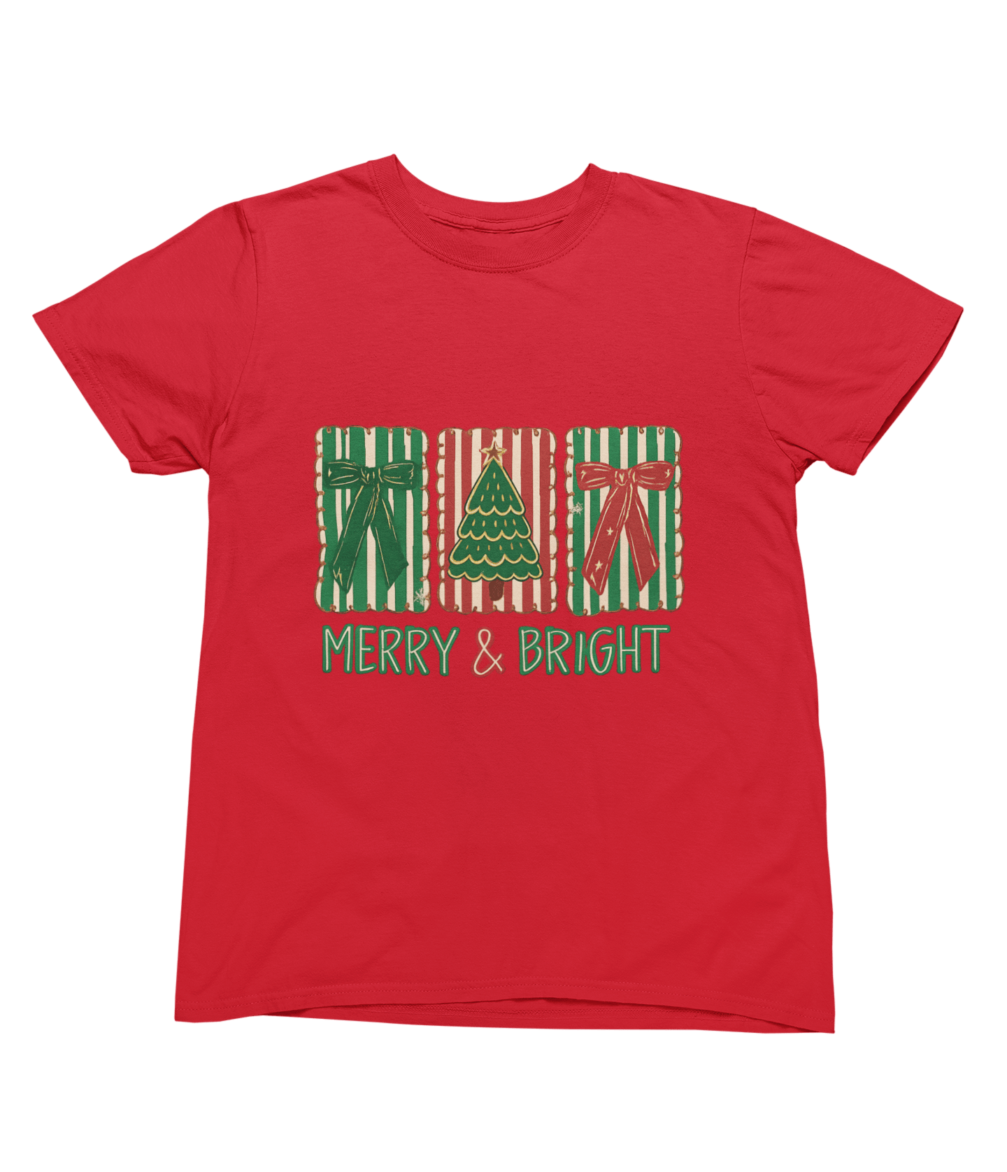 Beast and Beauty T-Shirt / 3XL (Adult) / Red Merry & Bright Christmas Coquette Cookie Sweatshirt – Festive Biscuit Design