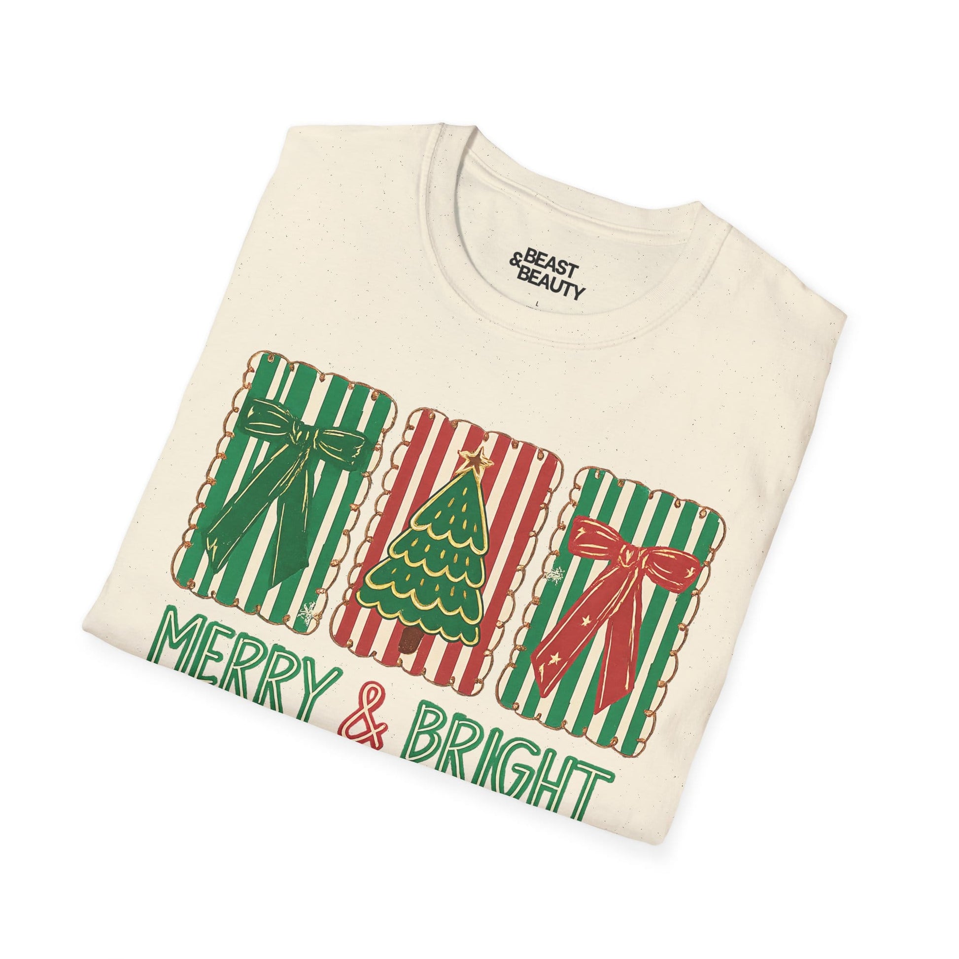merry & bright christmas gifts t-shirt t-shirt uk Christmas gift idea image 6