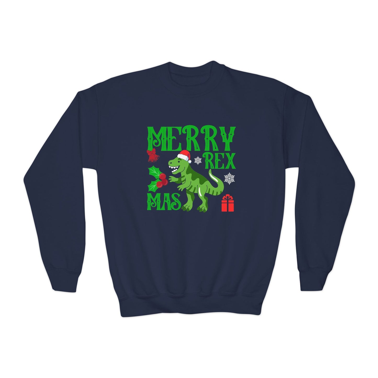 merry rex youth christmas sweatshirt navy sweatshirt uk Christmas gift idea