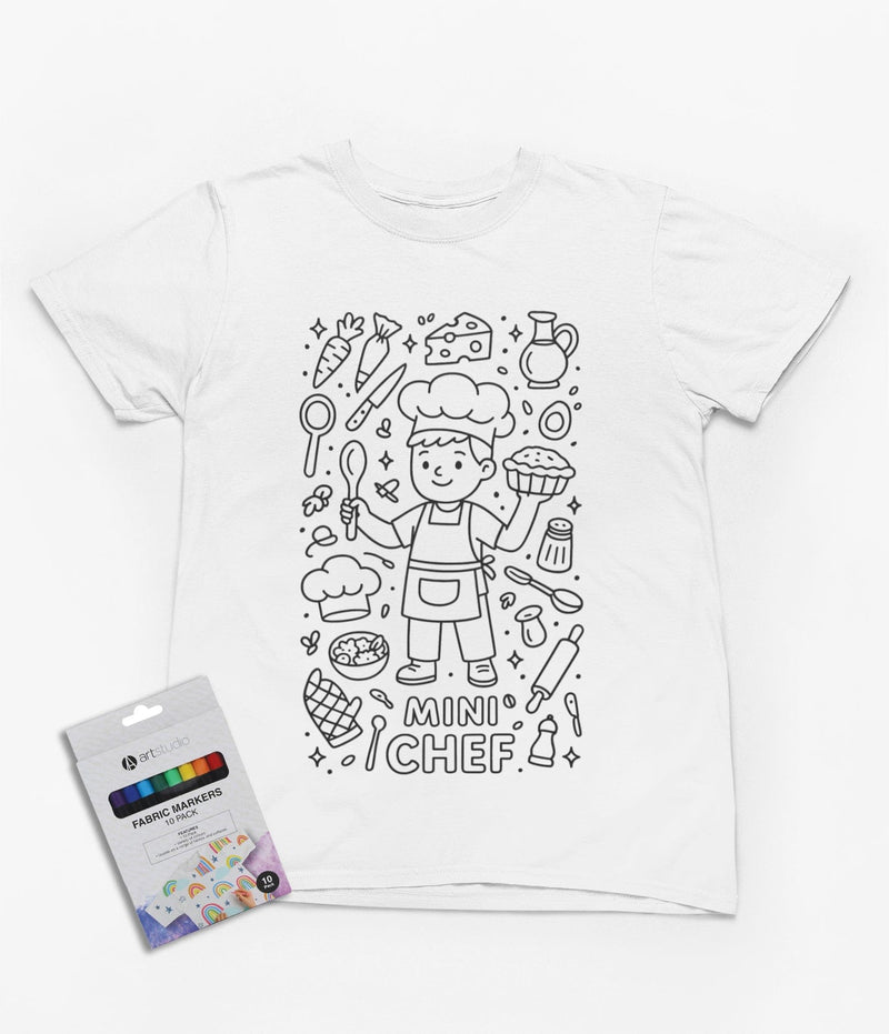 Mini Chef Colour-In T-Shirt