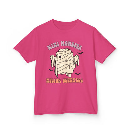 Mini Monster Major Cuteness Kids Halloween T-Shirt Heliconia / XS gift_idea unique_gift personalised_gift