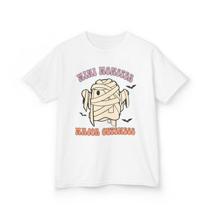 Mini Monster Major Cuteness Kids Halloween T-Shirt White / XS gift_idea unique_gift personalised_gift
