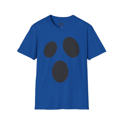 Minimalist Ghost Face Halloween T-Shirt Royal / S gift_idea unique_gift personalised_gift