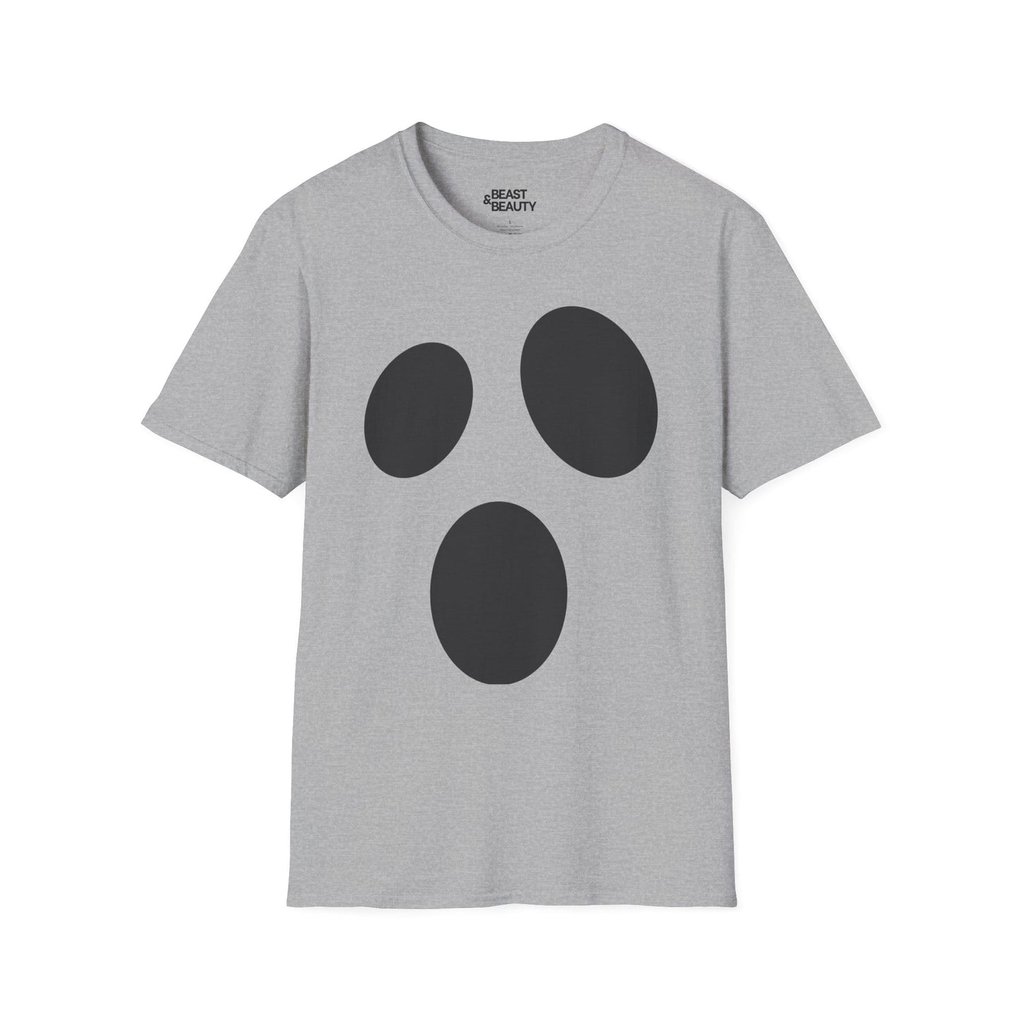 Minimalist Ghost Face Halloween T-Shirt Sport Grey / S gift_idea unique_gift personalised_gift