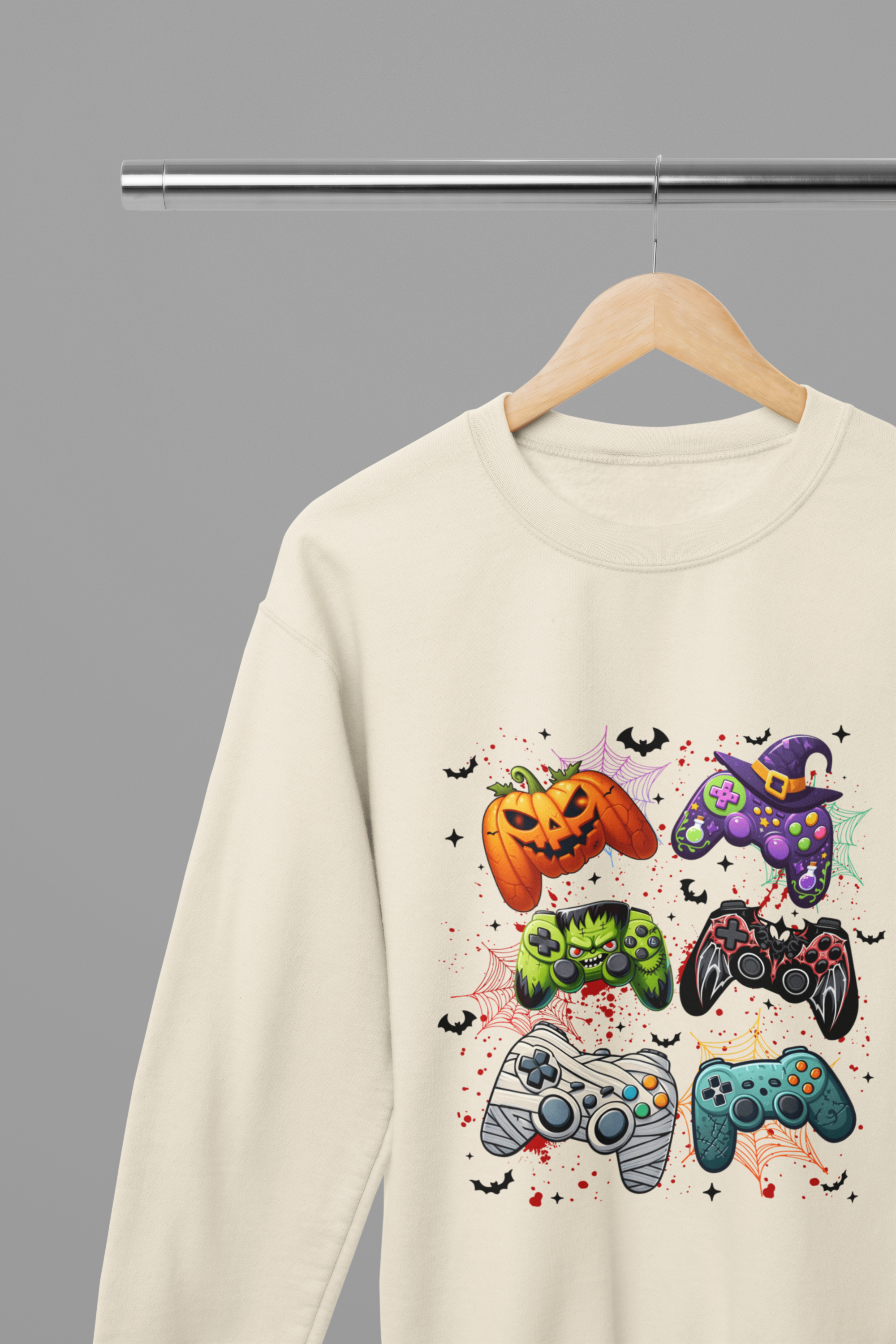 Halloween Gamer Sweatshirt & T-Shirt | Funny Spooky Gaming Jumper UK