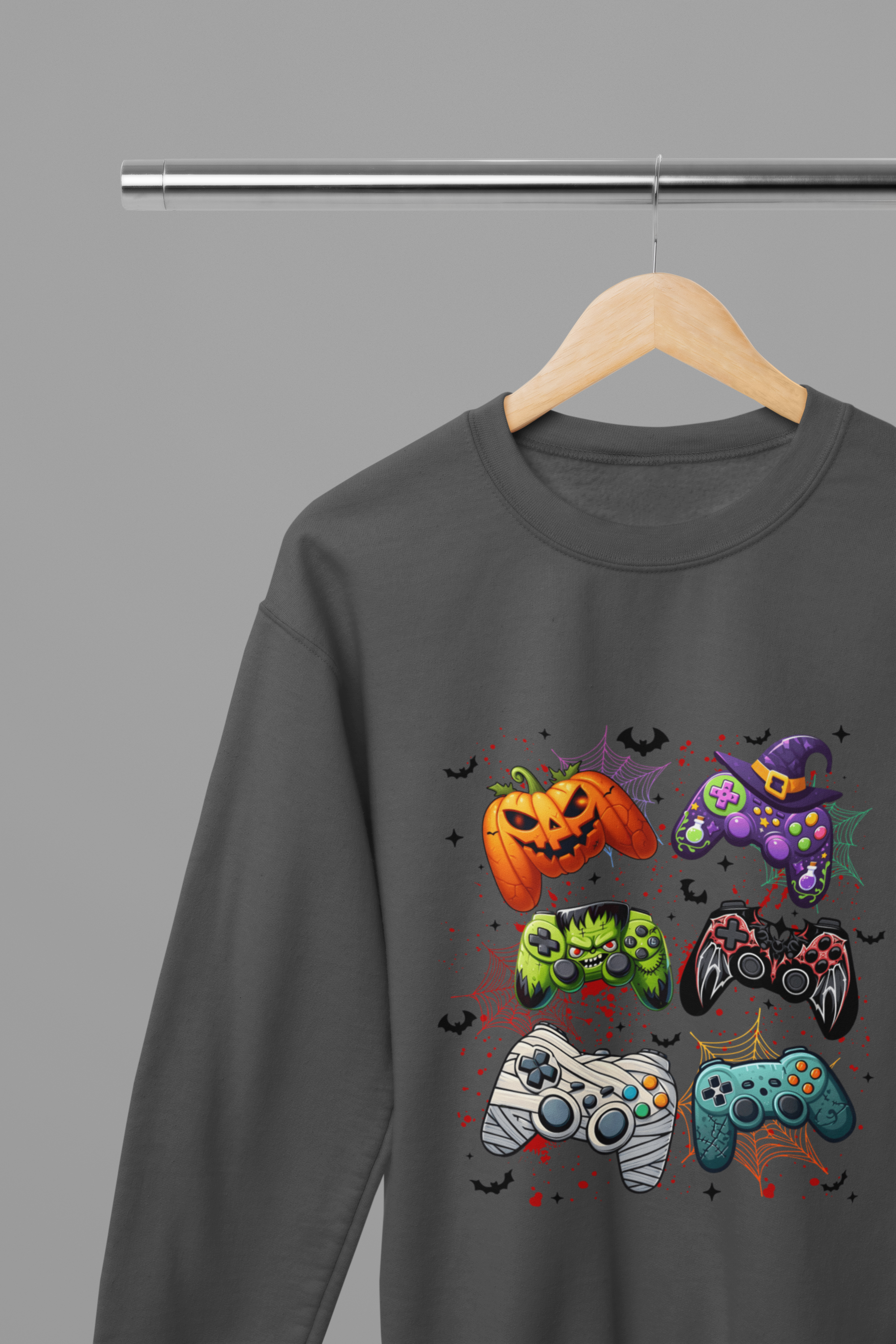 Halloween Gamer Sweatshirt & T-Shirt | Funny Spooky Gaming Jumper UK