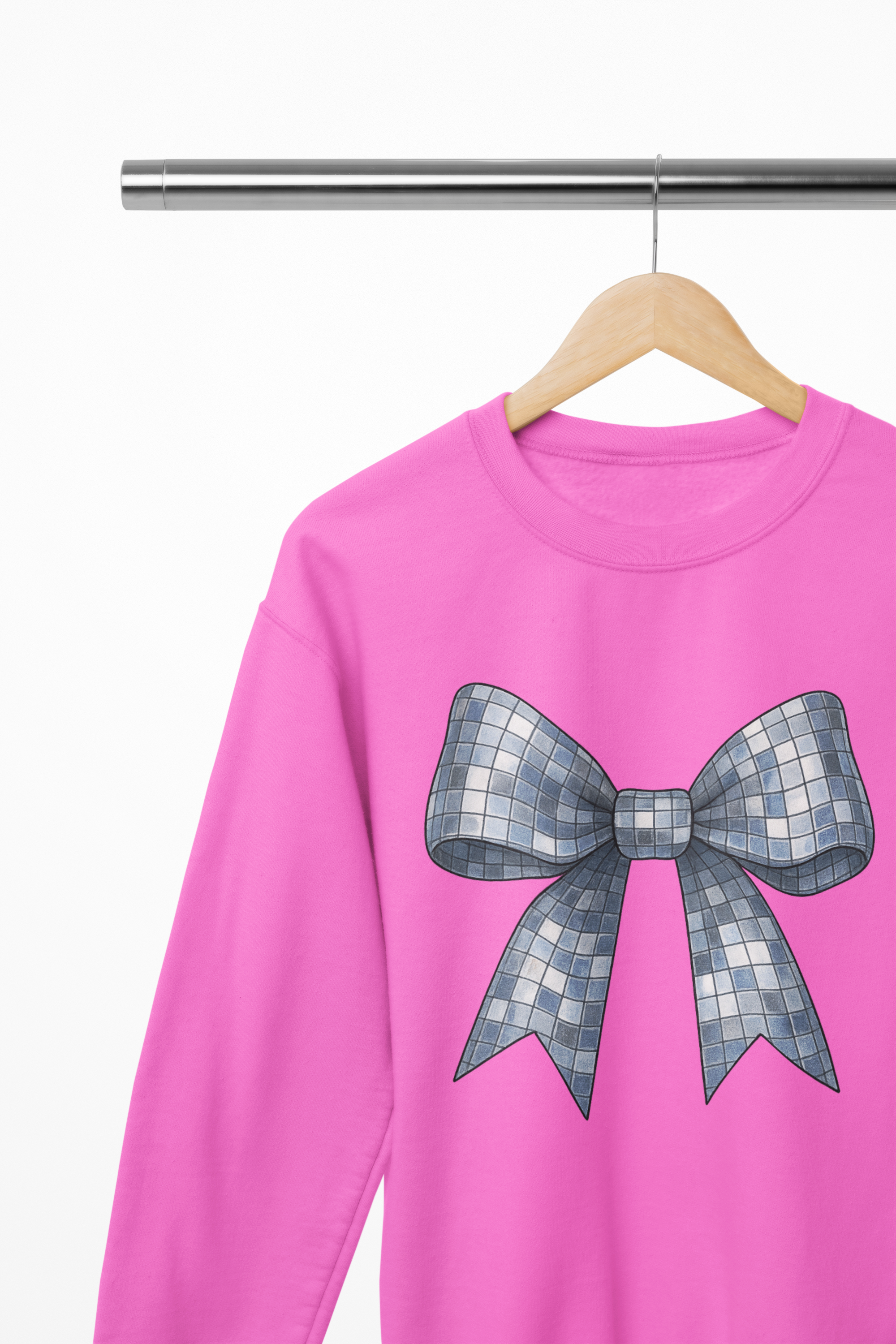 Disco Coquette Bow Sweatshirt & T-Shirt – Sparkle Statement UK Fit