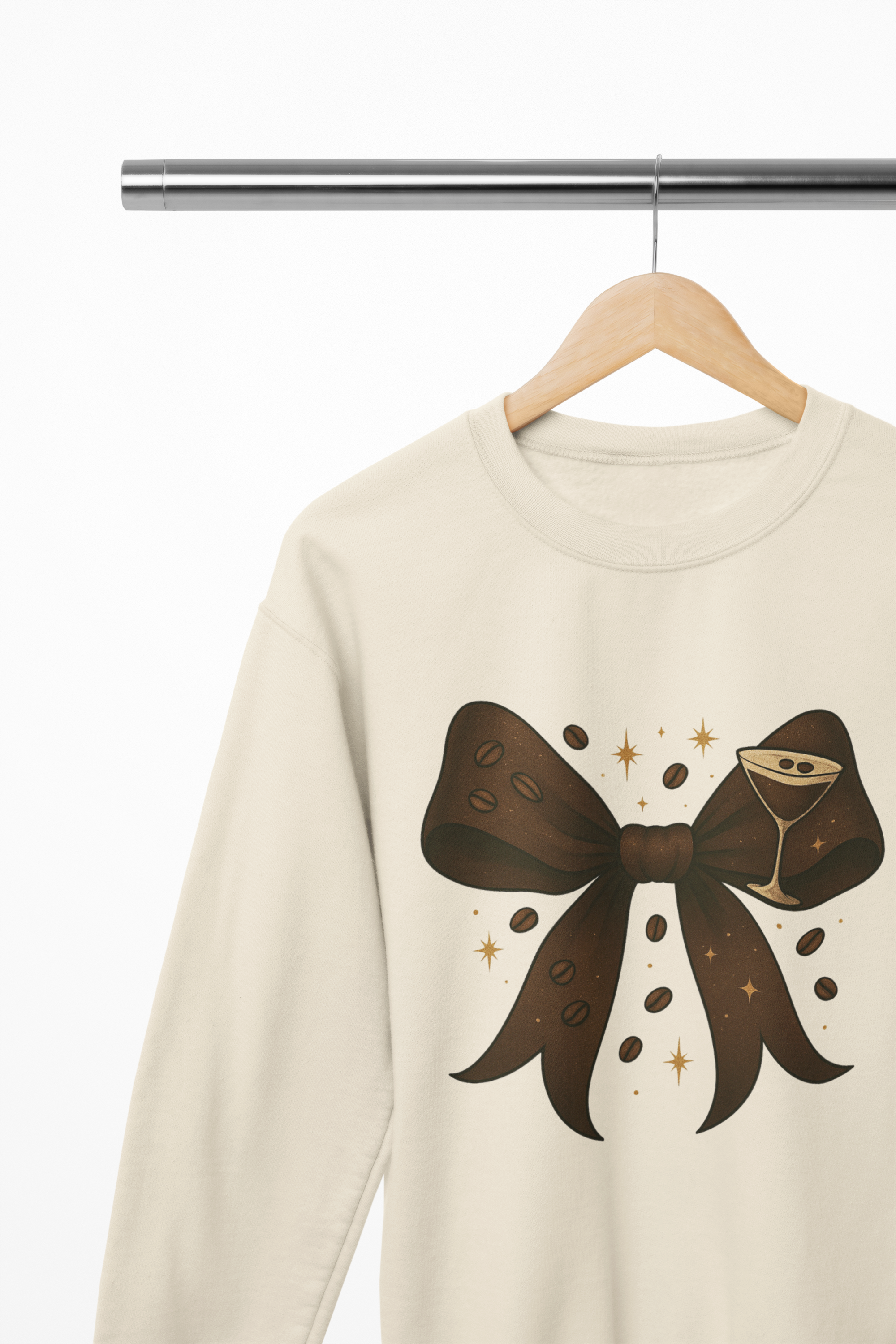 Espresso Martini Coquette Bow Sweatshirt – Coffee Lover Gift Jumper UK