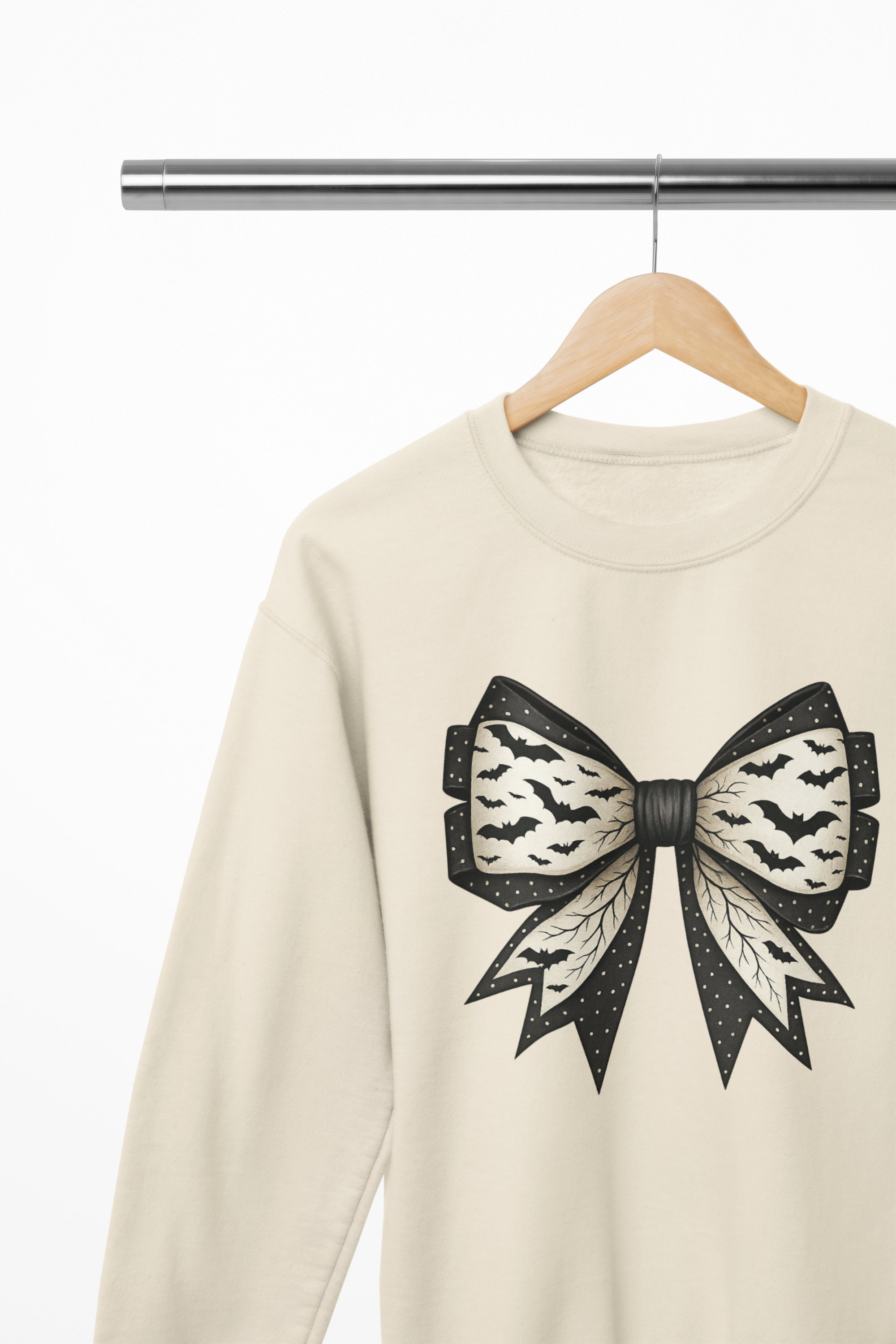 Spooky Bow Sweatshirt or T-Shirt – Gothic Halloween Gift UK