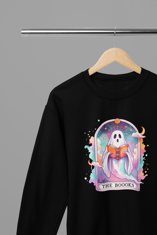 The Boooks Ghost Funny Tarot Sweatshirt