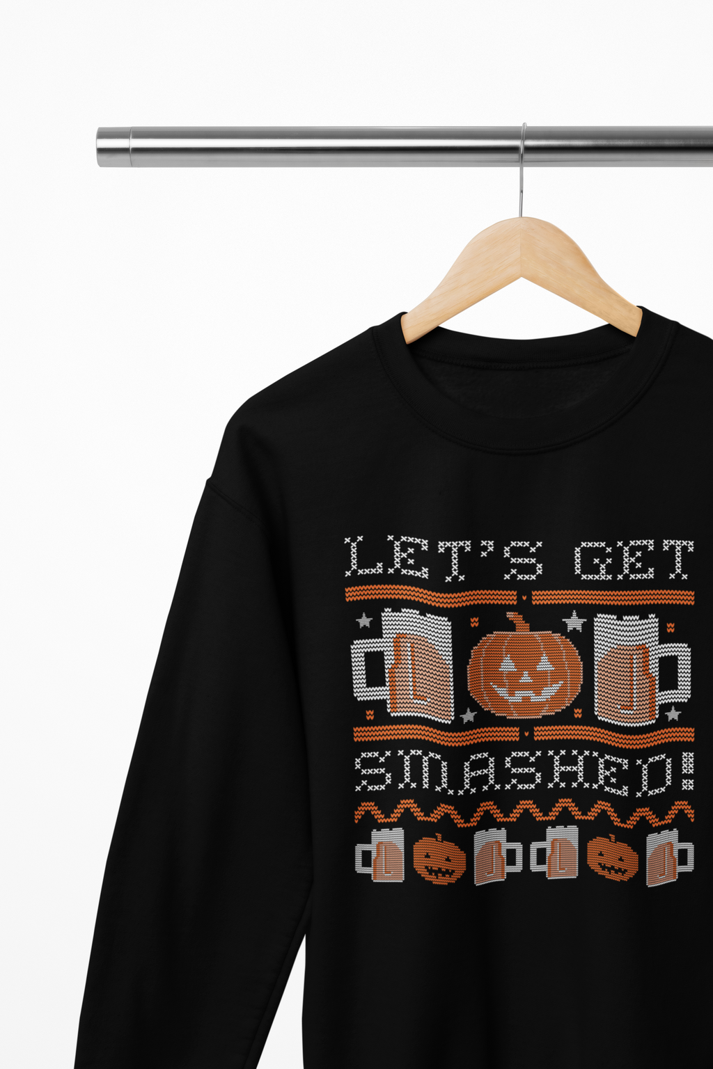 Let’s Get Smashed Halloween Sweatshirt | Funny Drinking Jumper