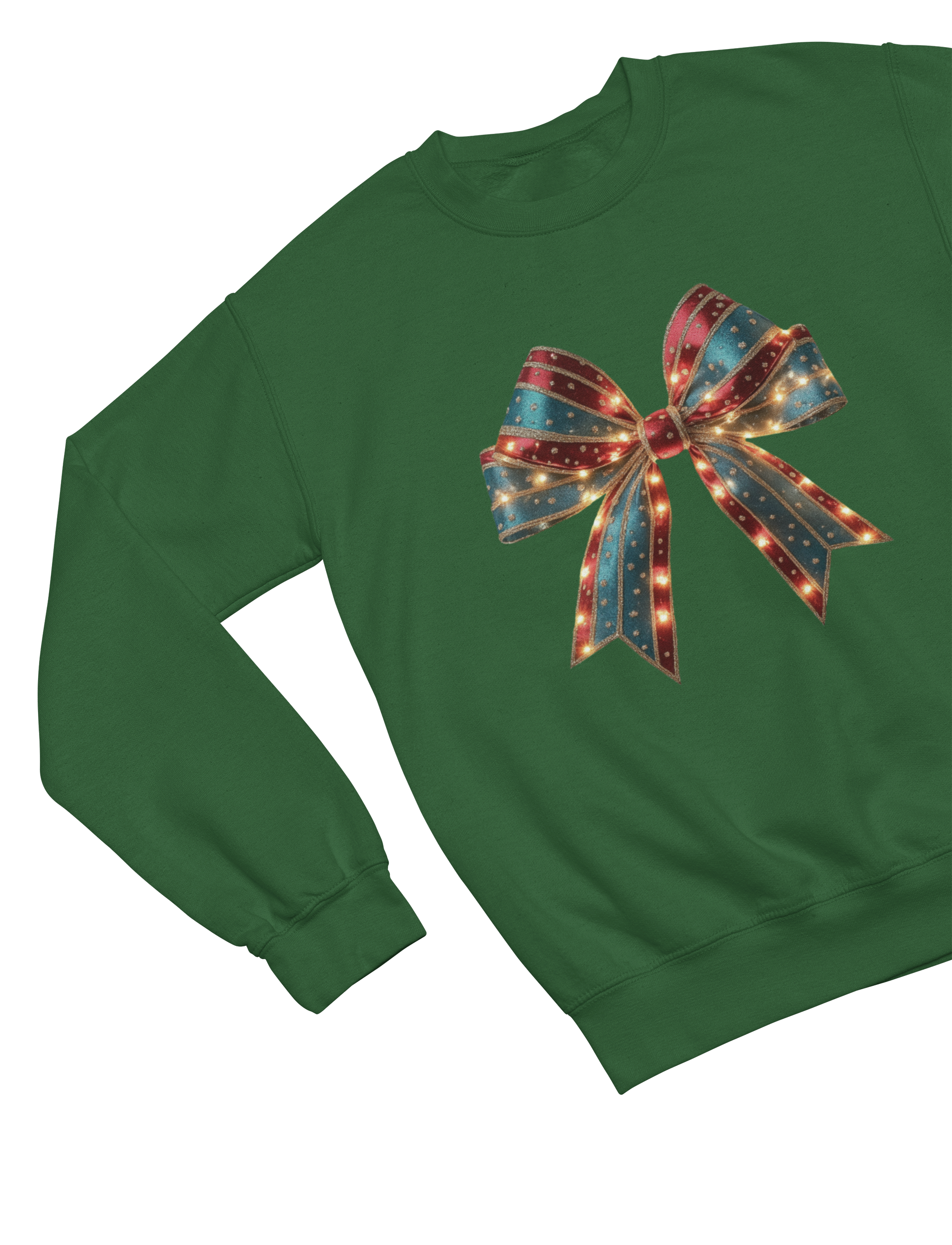 Coquette Christmas Bow Sweatshirt – Festive Girly Winter Jumper