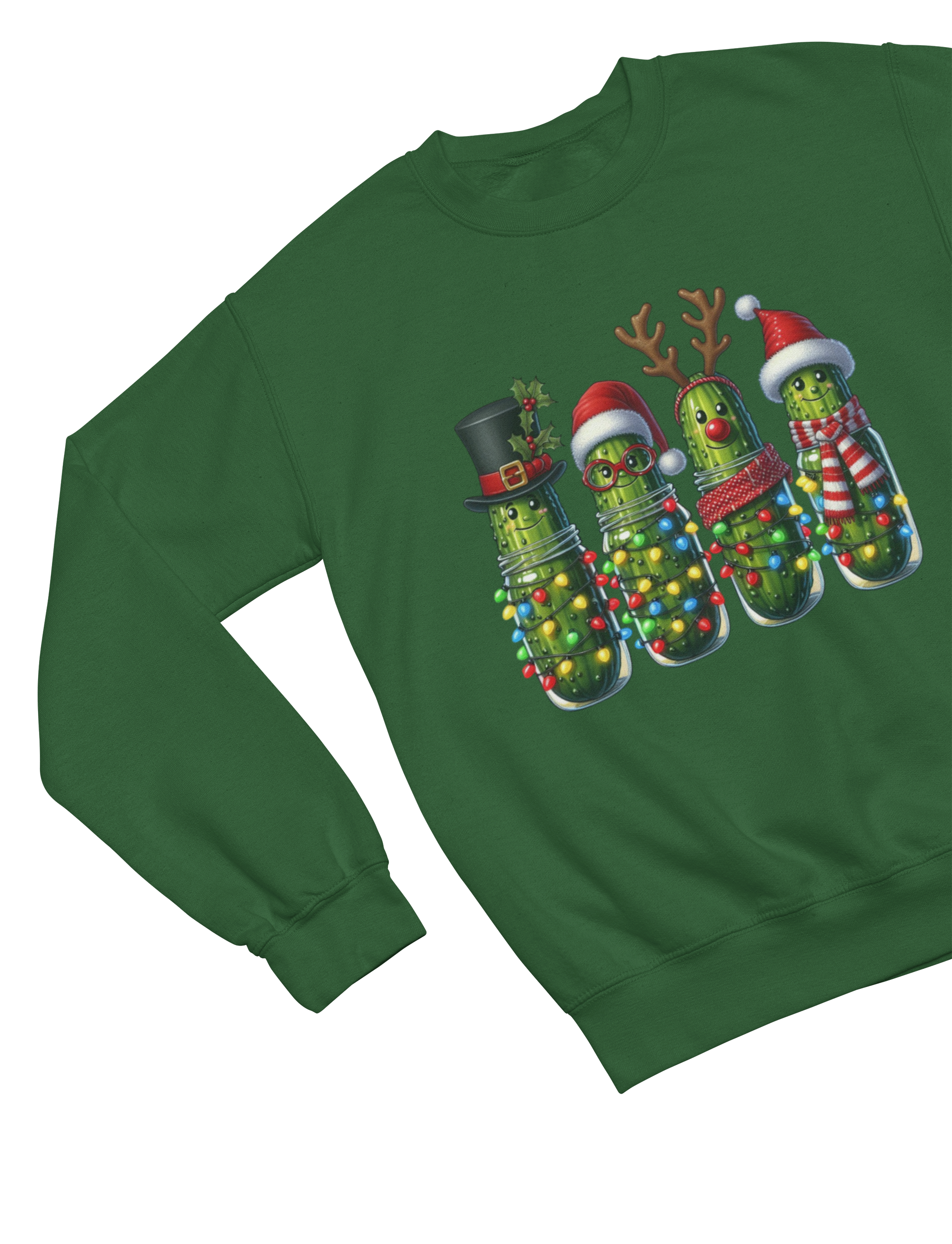 Funny Pickle Christmas Sweatshirt – Quirky Festive Jumper Unisex
