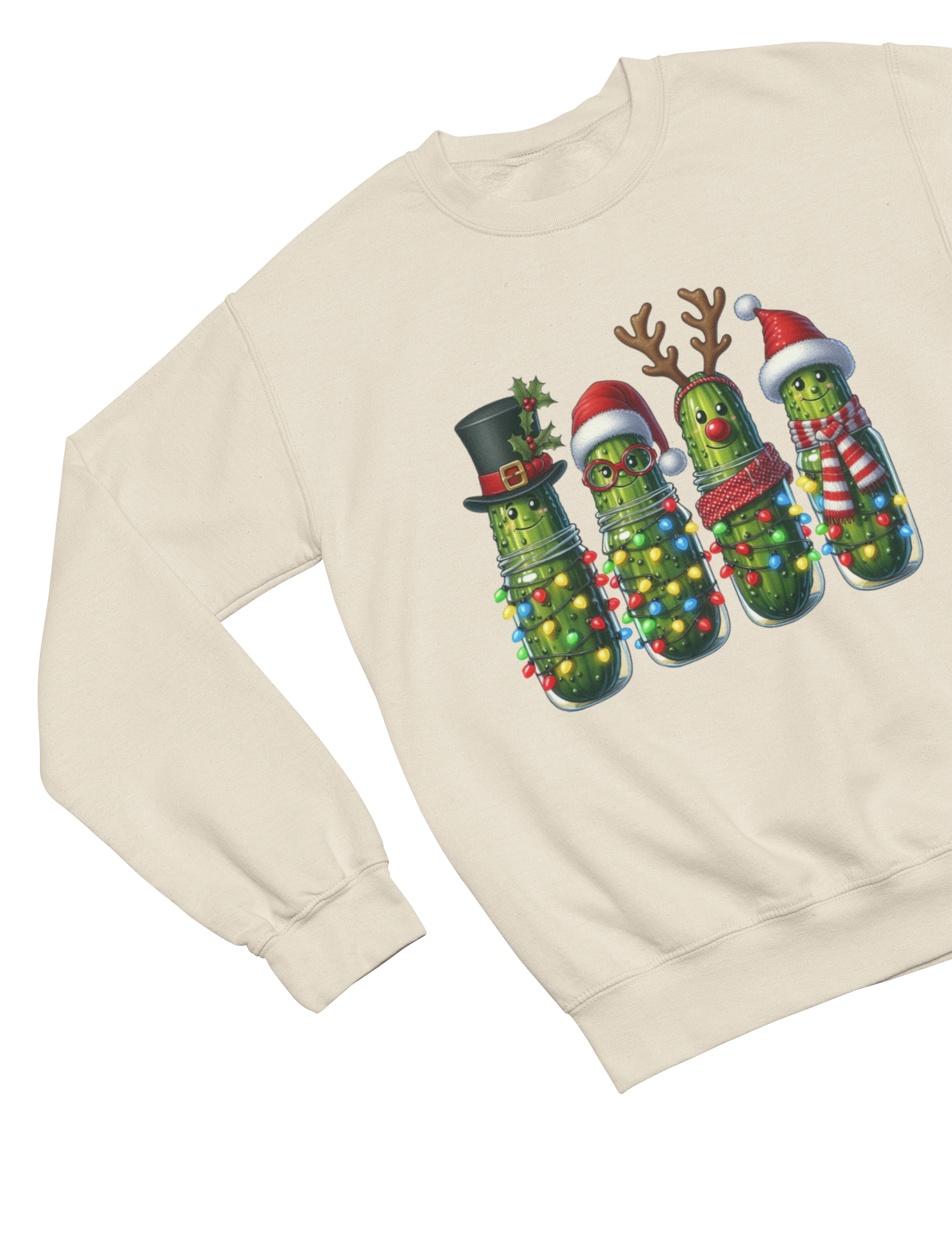 Funny Pickle Christmas Sweatshirt – Quirky Festive Jumper Unisex