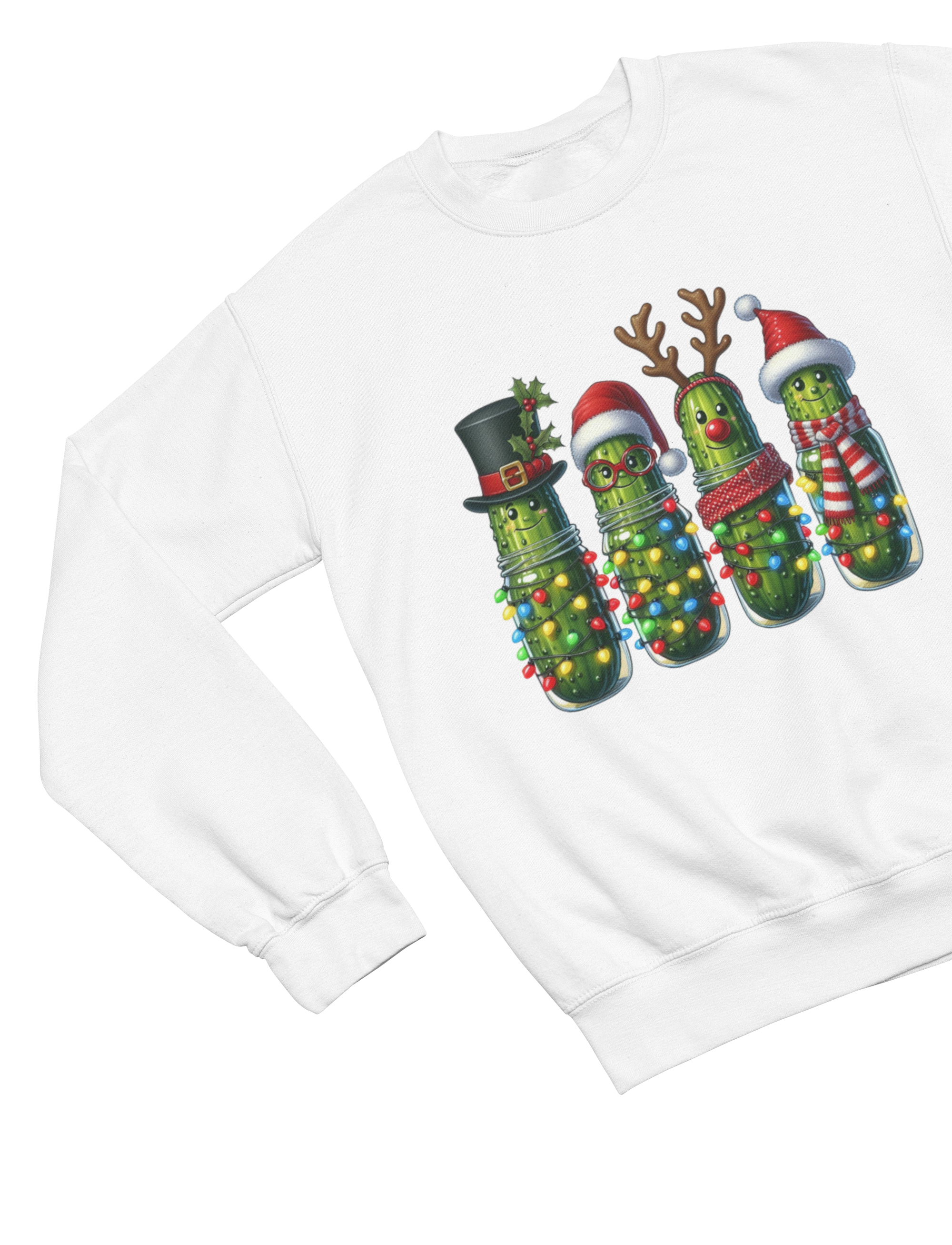 Funny Pickle Christmas Sweatshirt – Quirky Festive Jumper Unisex