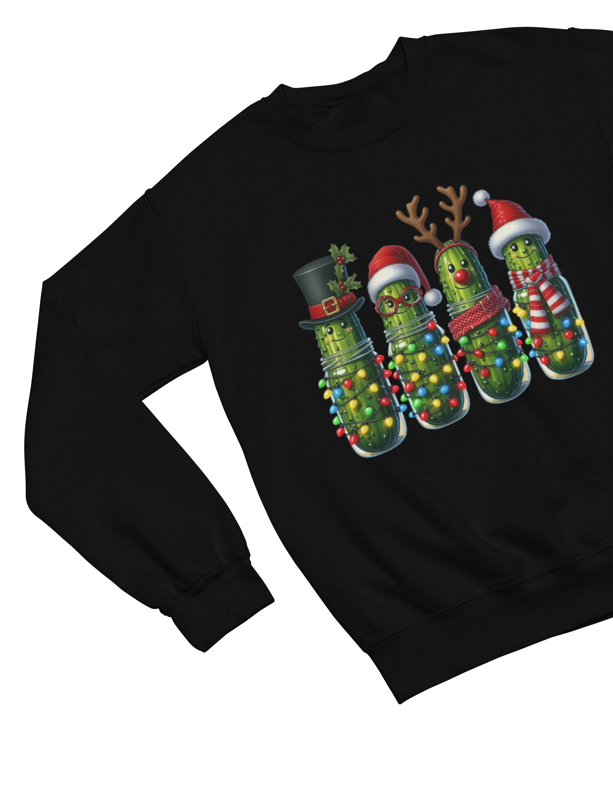 Funny Pickle Christmas Sweatshirt – Quirky Festive Jumper Unisex