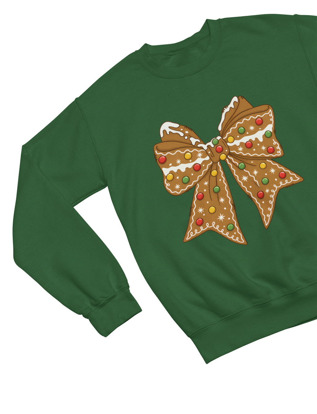 Gingerbread Bow Christmas Jumper – Coquette Style (Adults & Kids)