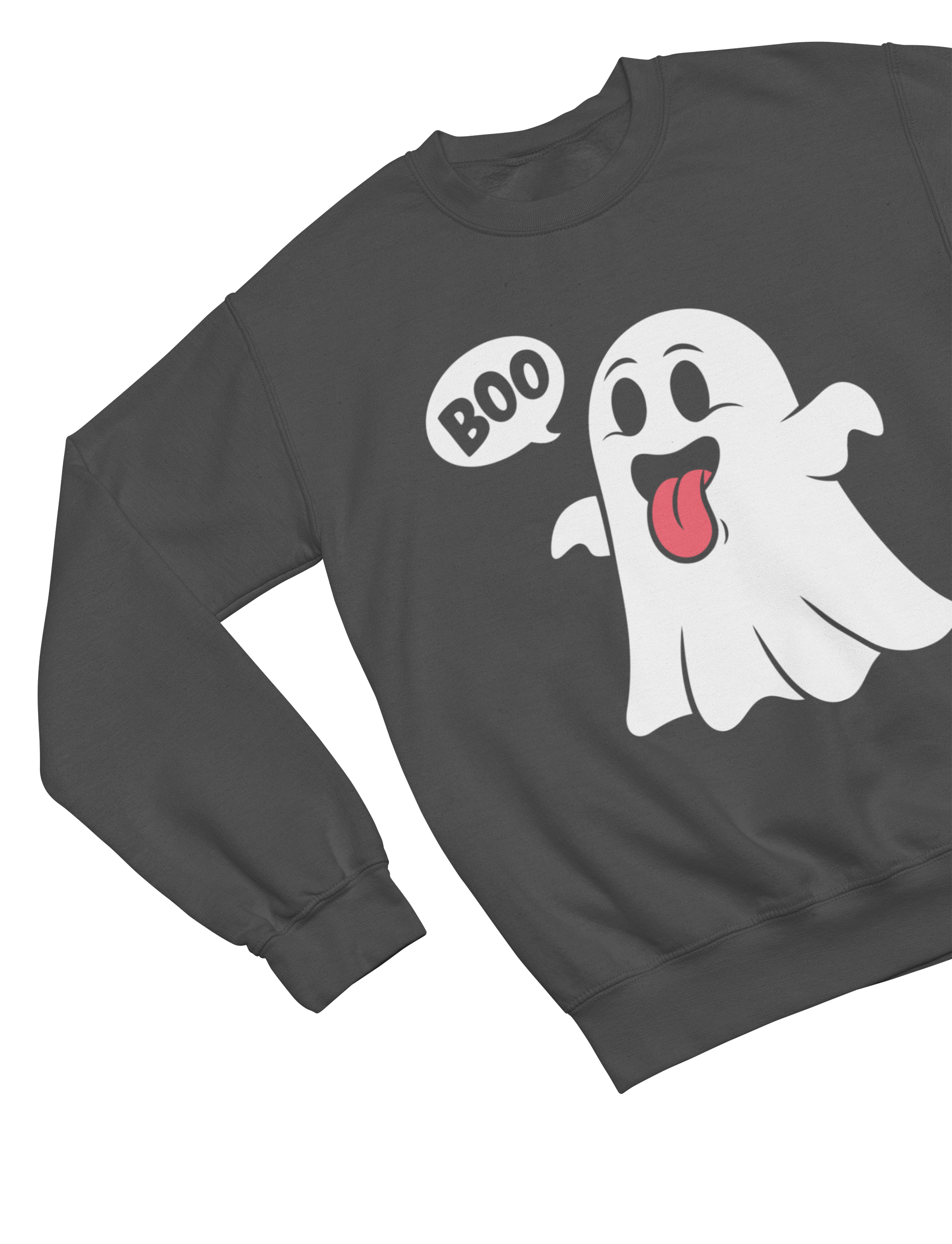 Boo Cartoon Top | Cute Ghost Halloween Sweatshirt & T-Shirt