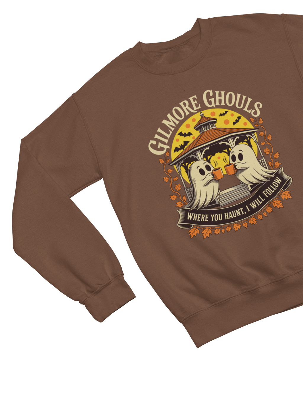 Gilmore Ghouls Halloween Sweatshirt | Cozy Autumn Ghost Jumper