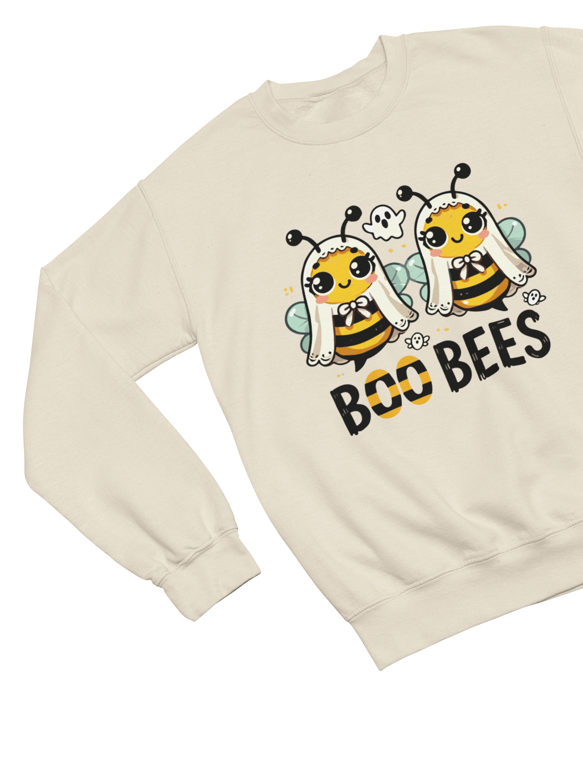 Boo Bees Funny Halloween Sweatshirt & T-Shirt | Cute Ghost Bees