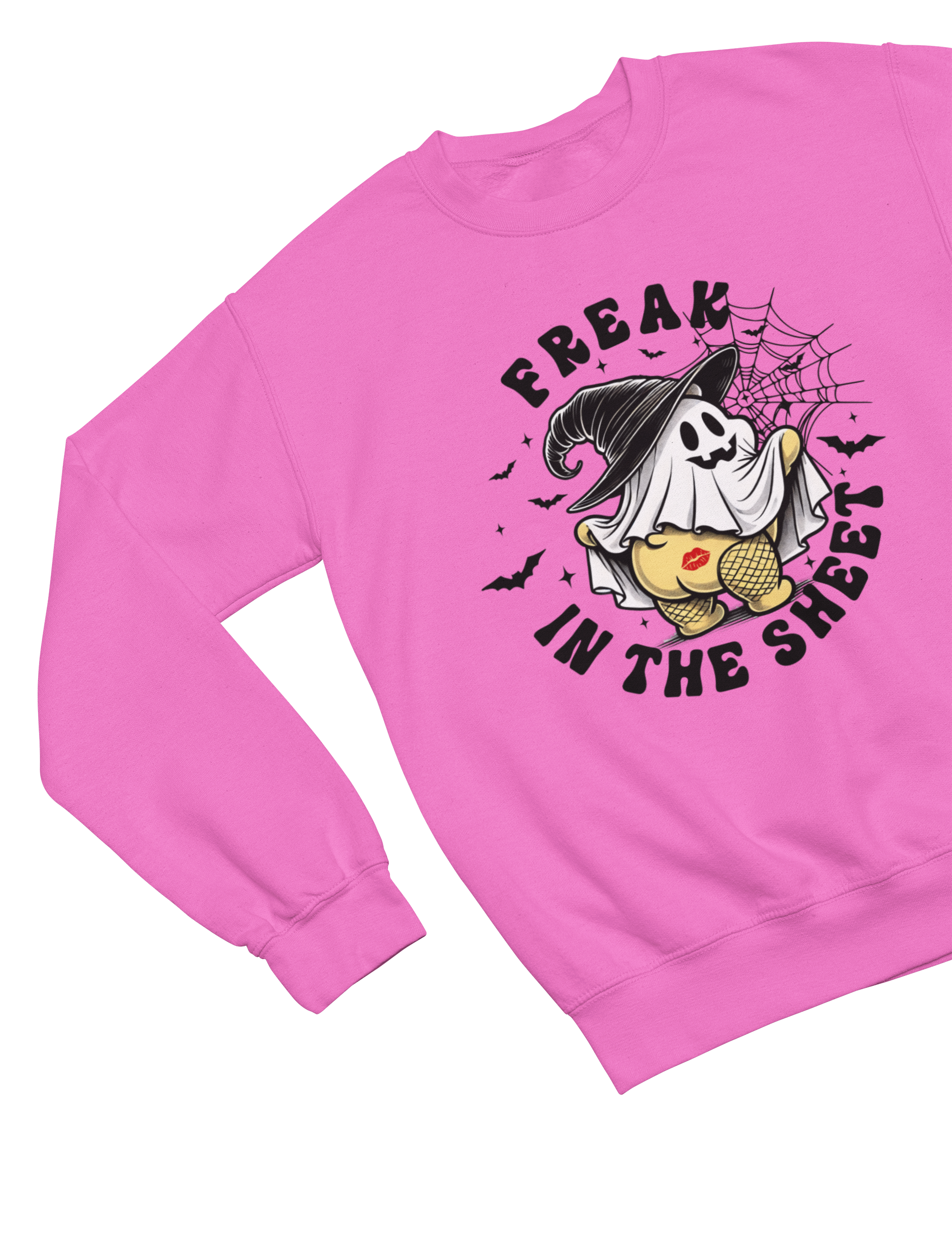 Freak in the Sheet Sweatshirt & T-Shirt – Funny Halloween Ghost Top