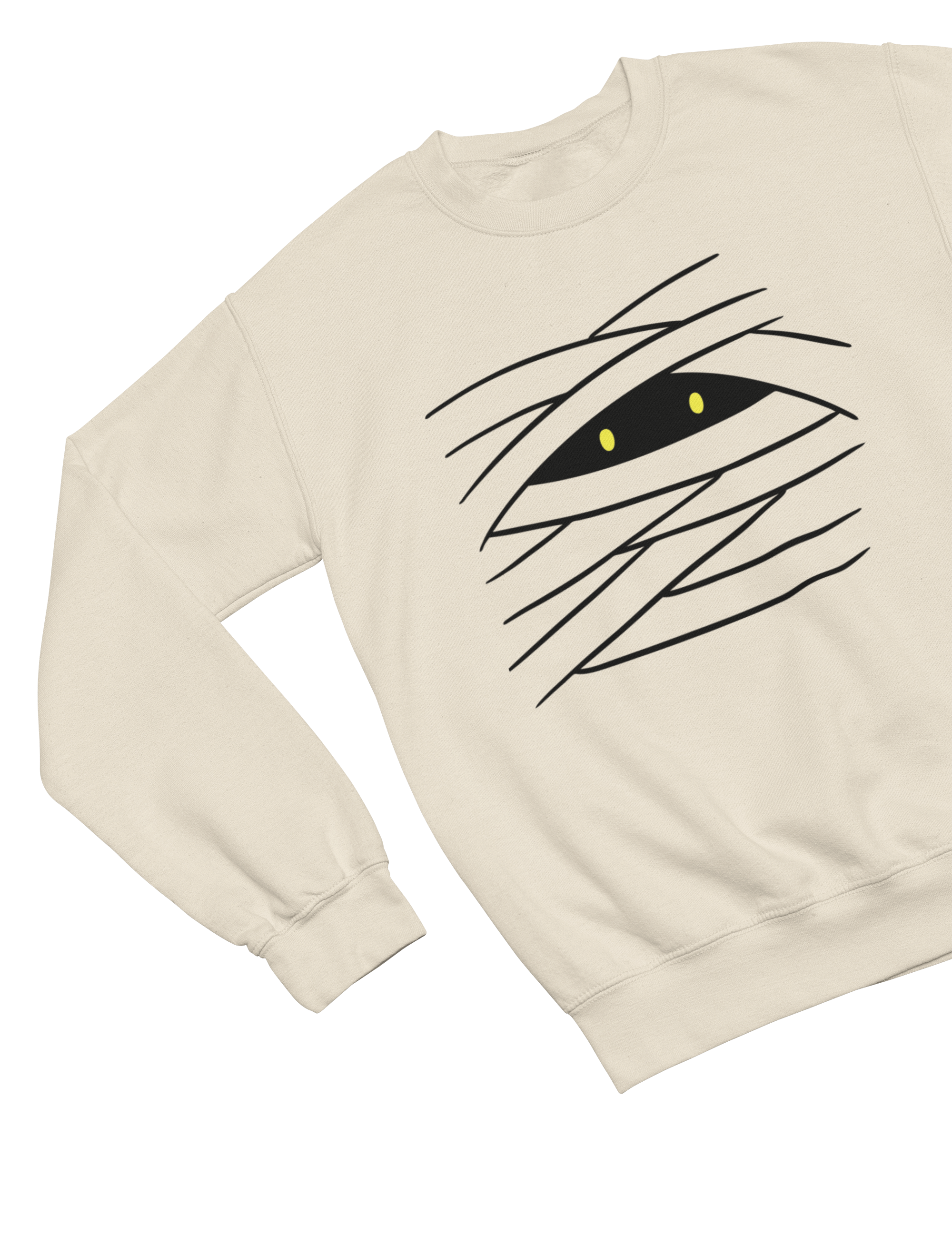 Kids Mummy Eye Halloween Sweatshirt | Minimal Spooky Jumper