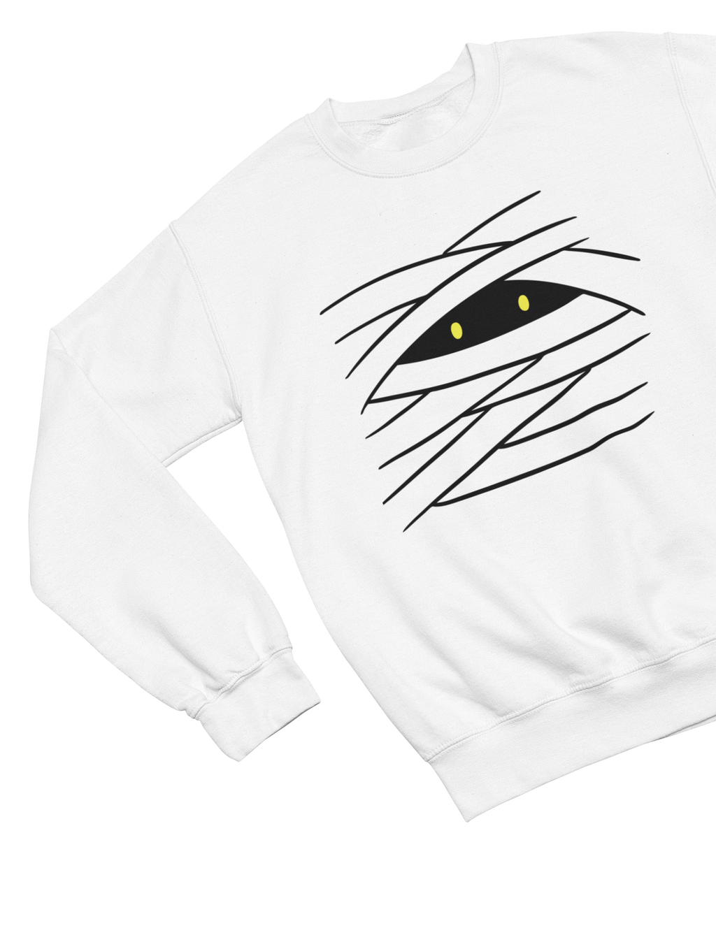 Kids Mummy Eye Halloween Sweatshirt | Minimal Spooky Jumper